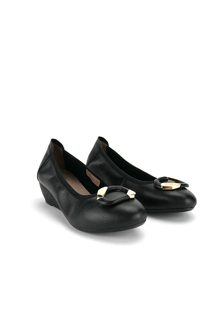 ST.JAMES Black Wedges Lily ST.JAMES Black Wedges Lily