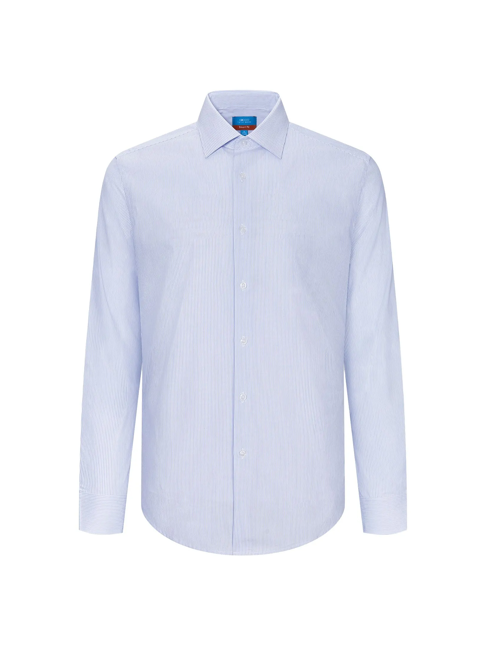 G2000 Men Clothing Non-Iron Cotton Blend Short Stripe Shirt  Smart Fit - Blue G2000 Men Clothing Non-Iron Cotton Blend Short Stripe Shirt  Smart Fit - Blue