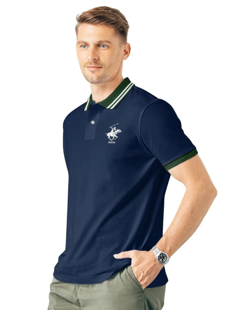 BEVERLY HILLS POLO CLUB Dark blue Men Polo Shirts Model BN2V006 BEVERLY HILLS POLO CLUB Dark blue Men Polo Shirts Model BN2V006