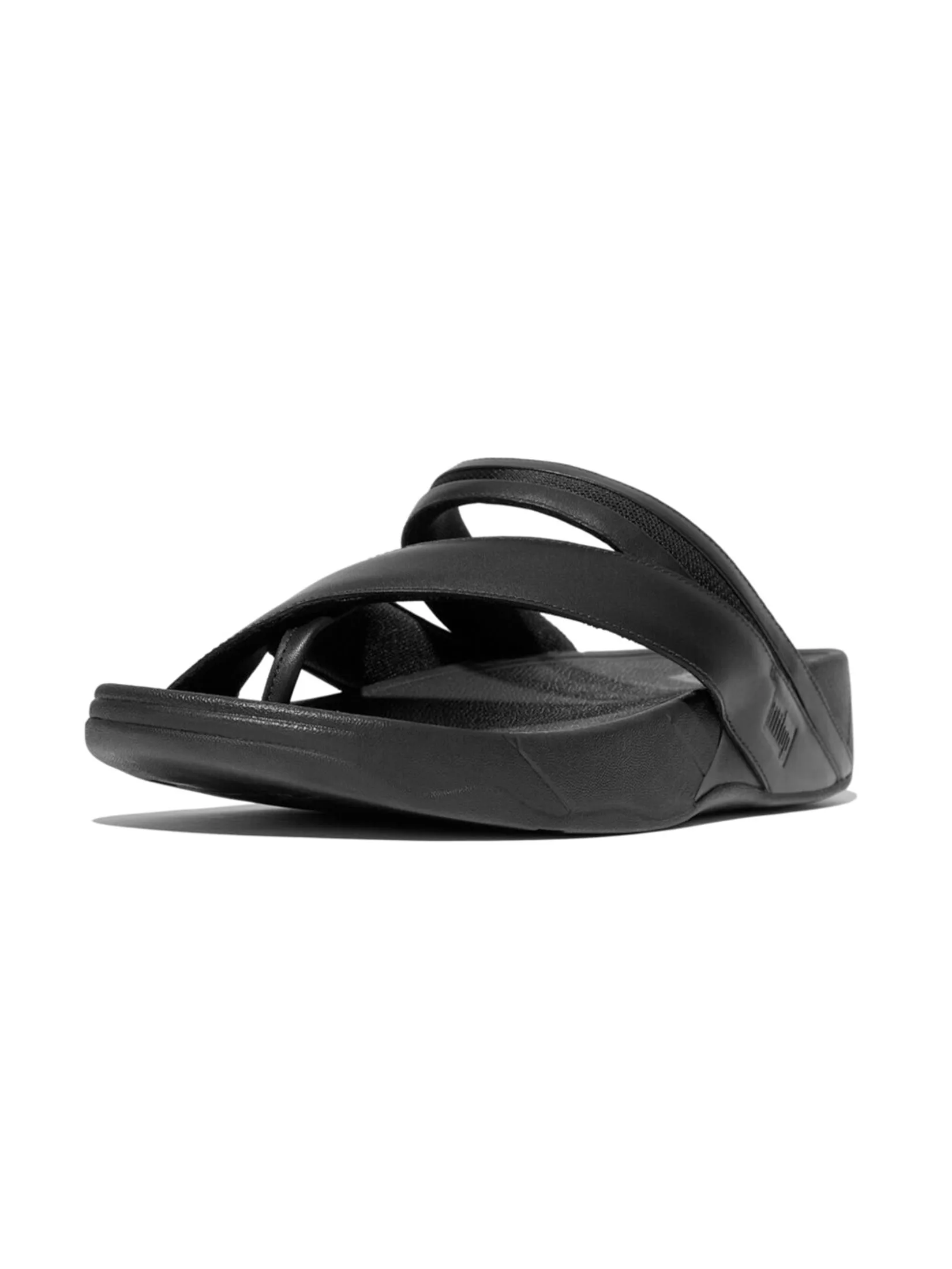 FitFlop™ MEN'S SLING LEATHER/MESH TOE-POST BLACK FitFlop™ MEN'S SLING LEATHER/MESH TOE-POST BLACK