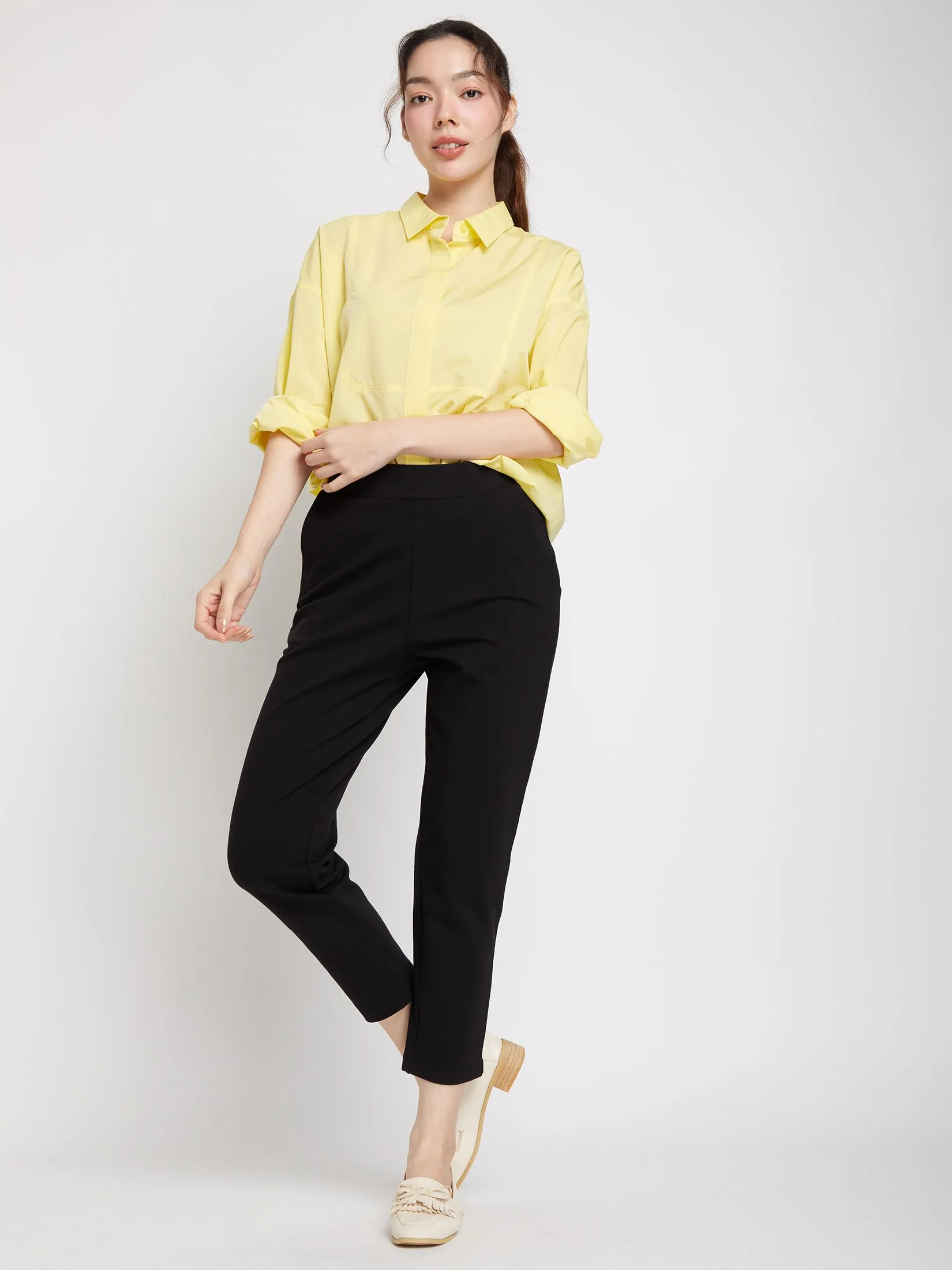 EASY PIECES Women Shirt Long Sleeves Collar EASY PIECES Women Shirt Long Sleeves Collar