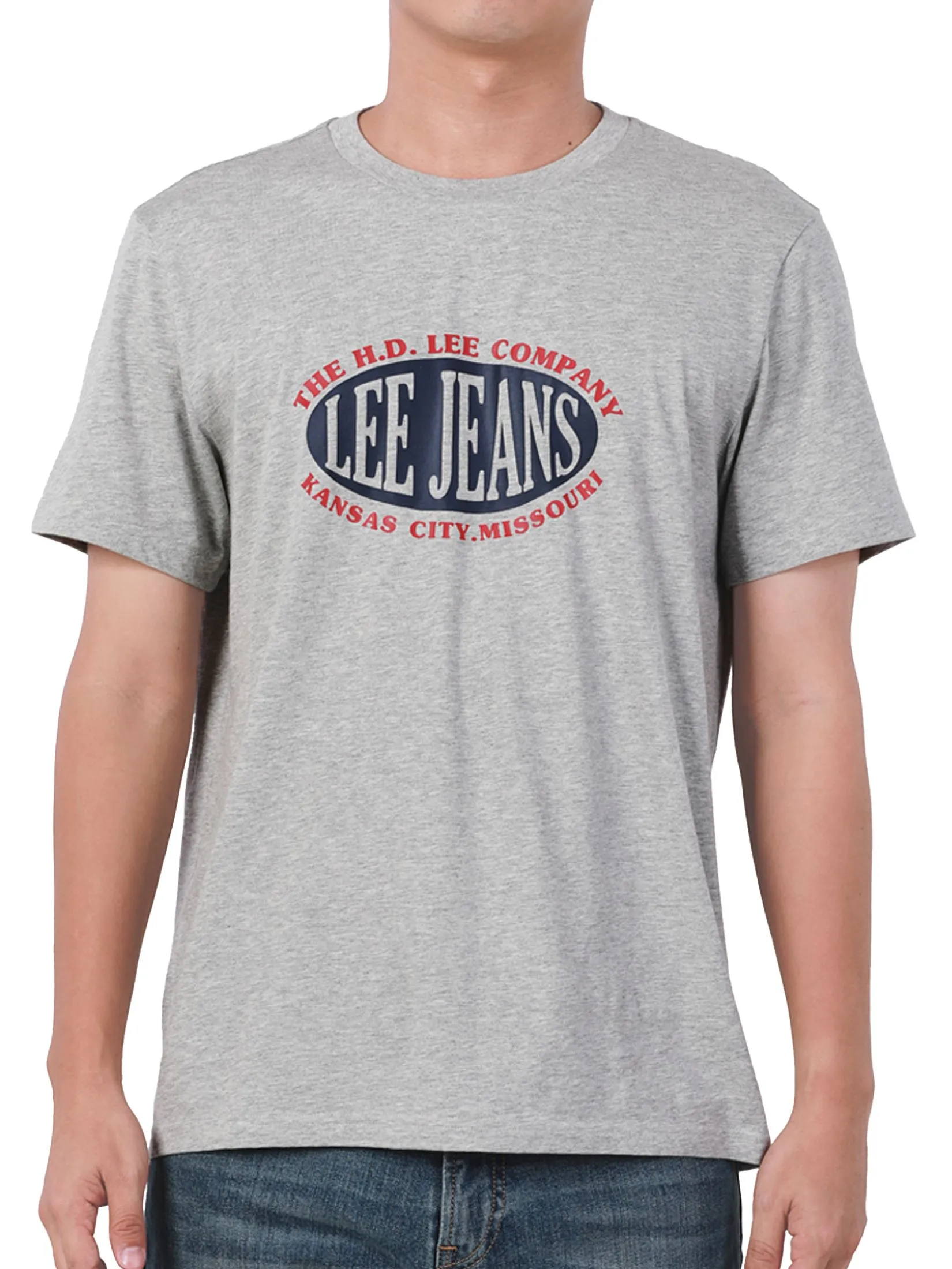 LEE Men's Tee Short Sleeve Regular Fit Grey LEE Men's Tee Short Sleeve Regular Fit Grey