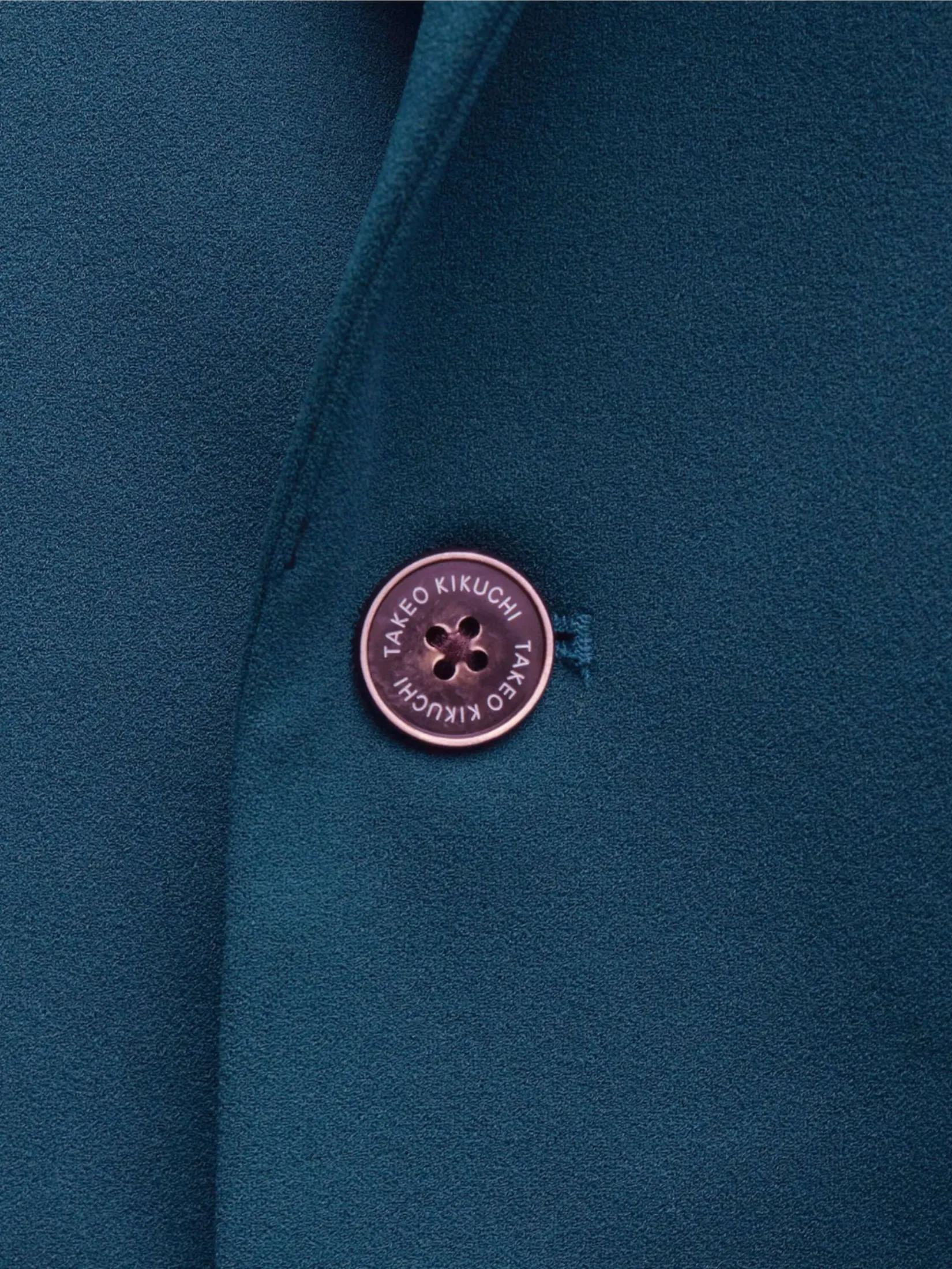 TAKEO KIKUCHI MEN TEAL GEORGETTE SHAWL CARDIGAN TAKEO KIKUCHI MEN TEAL GEORGETTE SHAWL CARDIGAN