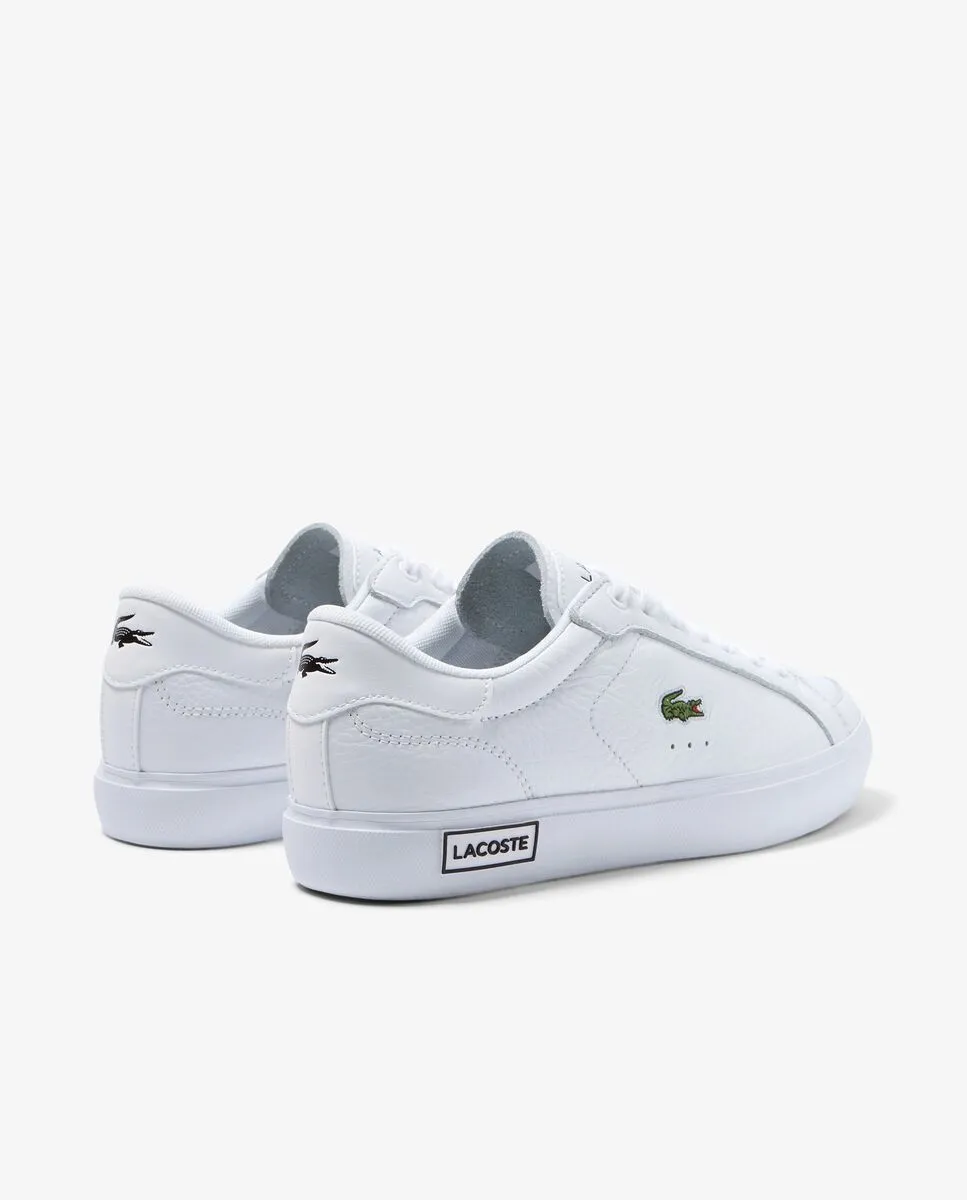 LACOSTE White Women’s Lacoste Powercourt Leather Considered Detailing Trainers LACOSTE White Women’s Lacoste Powercourt Leather Considered Detailing Trainers