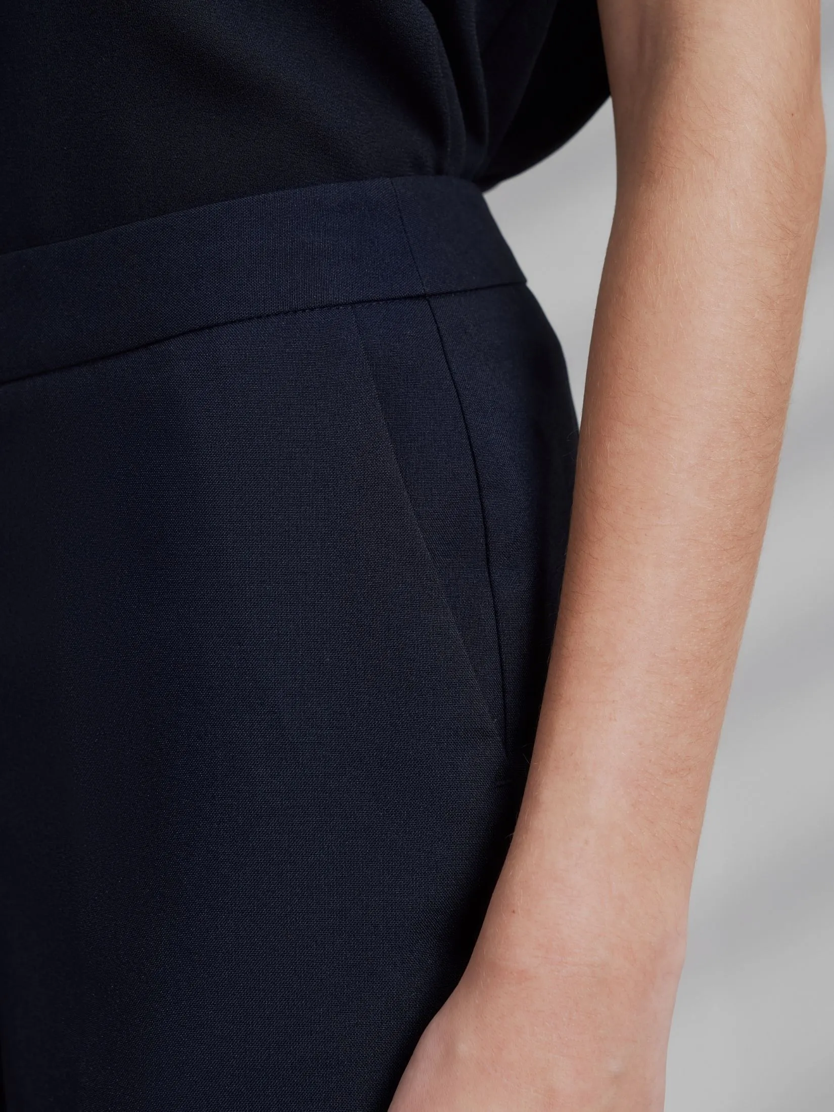 G2000 Women Clothing Ankle Cigarette Suit Pants Ankle Cigarette Shape - Navy G2000 Women Clothing Ankle Cigarette Suit Pants Ankle Cigarette Shape - Navy
