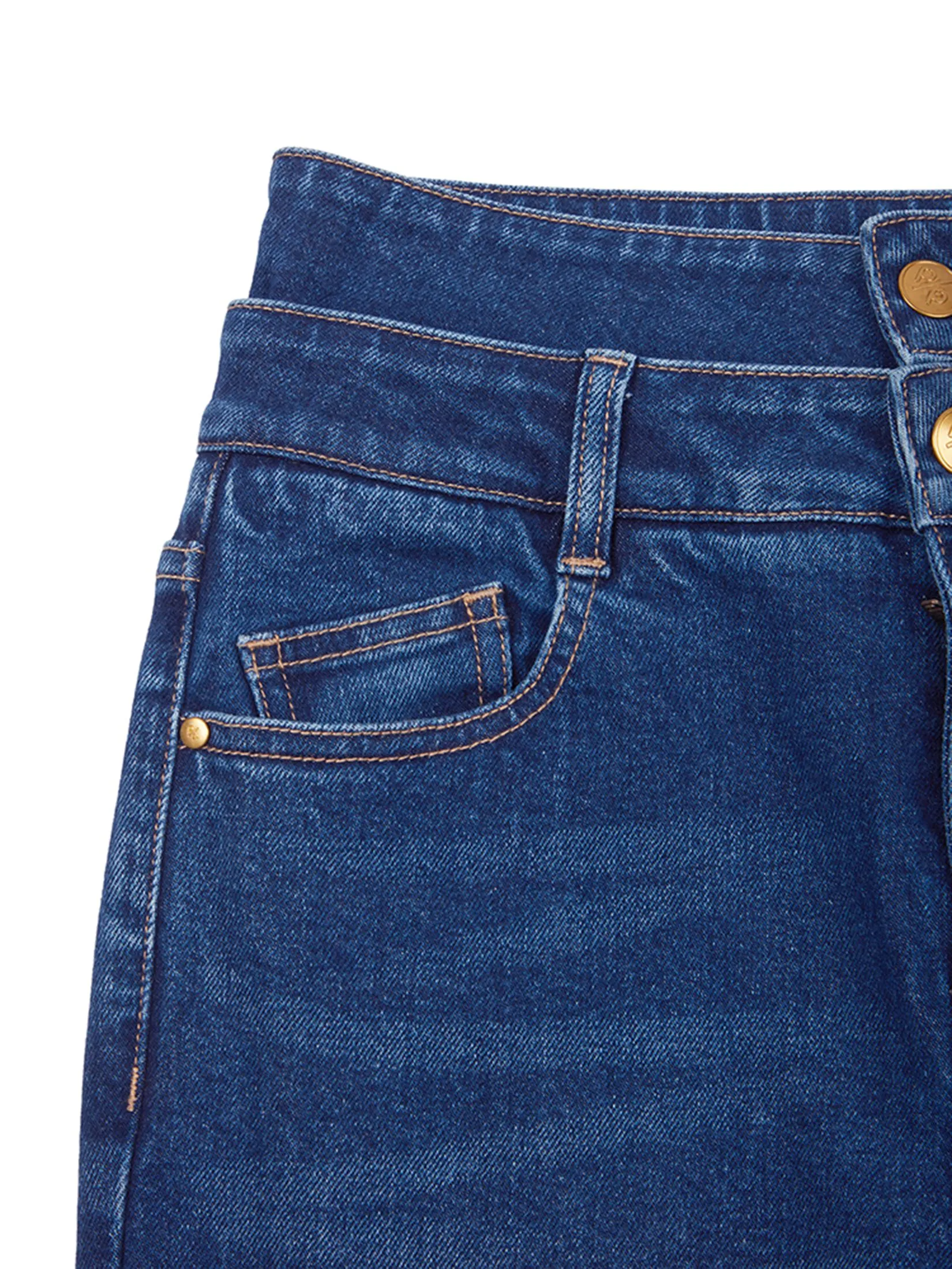 PORTSPURE Women Trousers Wide-Leg Denim Navy PORTSPURE Women Trousers Wide-Leg Denim Navy