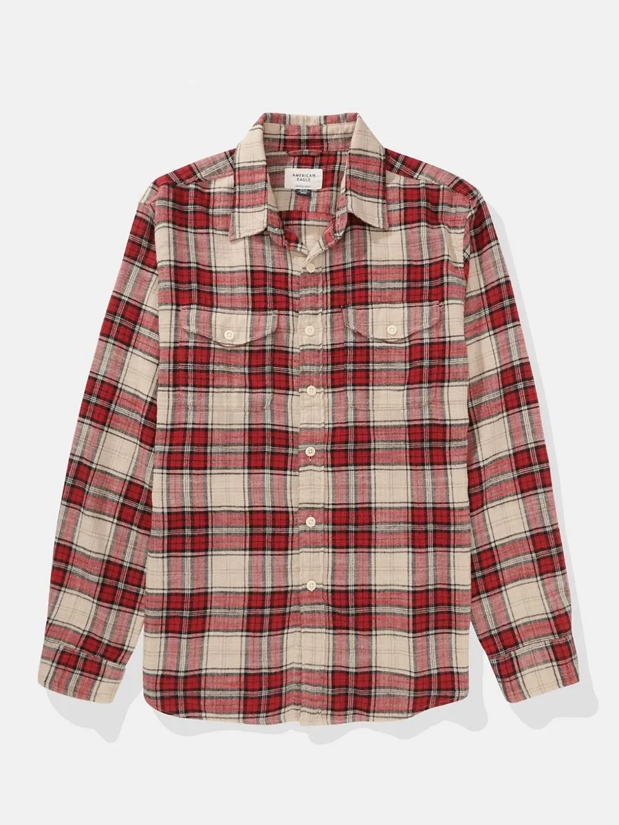 American Eagle MEN CF CSC SALVADOR TWILL FLANNEL 663 RED SPRINKLE American Eagle MEN CF CSC SALVADOR TWILL FLANNEL 663 RED SPRINKLE