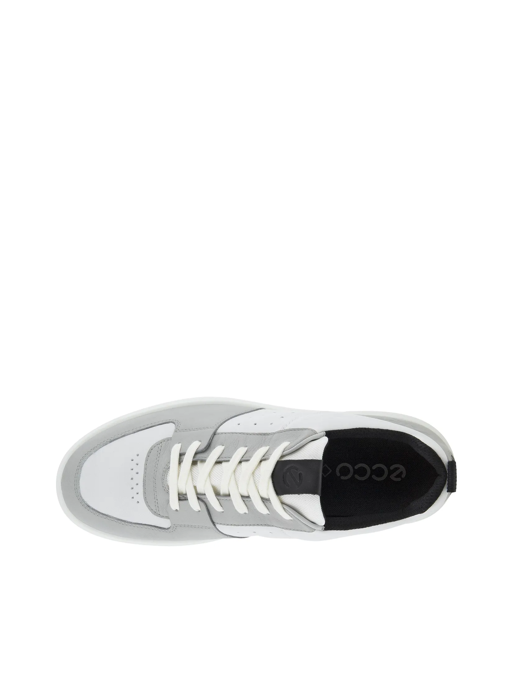 ECCO Men Sneakers Street 720 Concrete/White ECCO Men Sneakers Street 720 Concrete/White