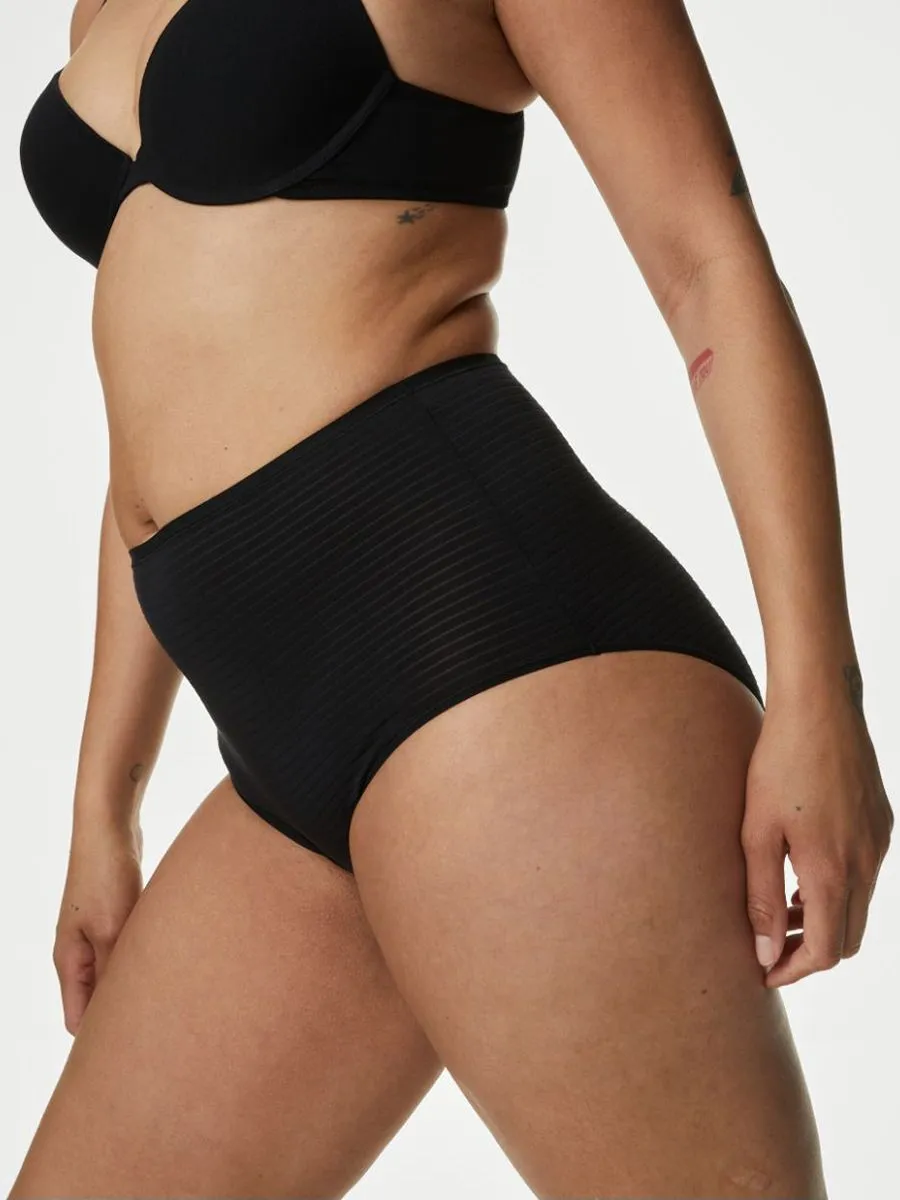 MARKS & SPENCER Women Full Briefs No VPL Modal Rich 4pk Black Mix MARKS & SPENCER Women Full Briefs No VPL Modal Rich 4pk Black Mix