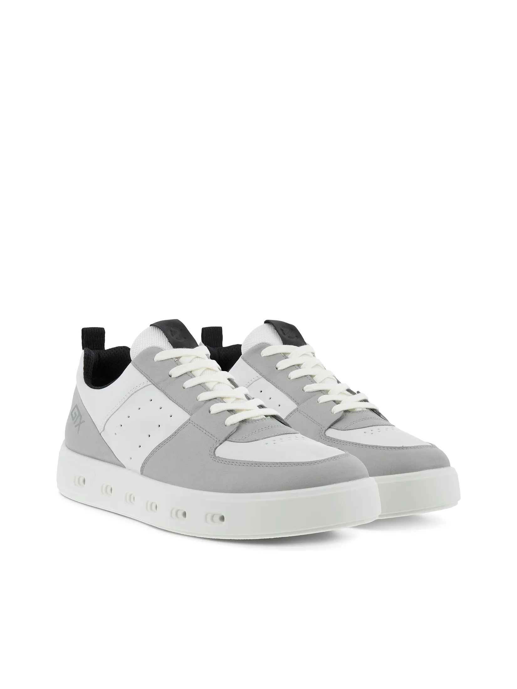 ECCO Men Sneakers Street 720 Concrete/White ECCO Men Sneakers Street 720 Concrete/White