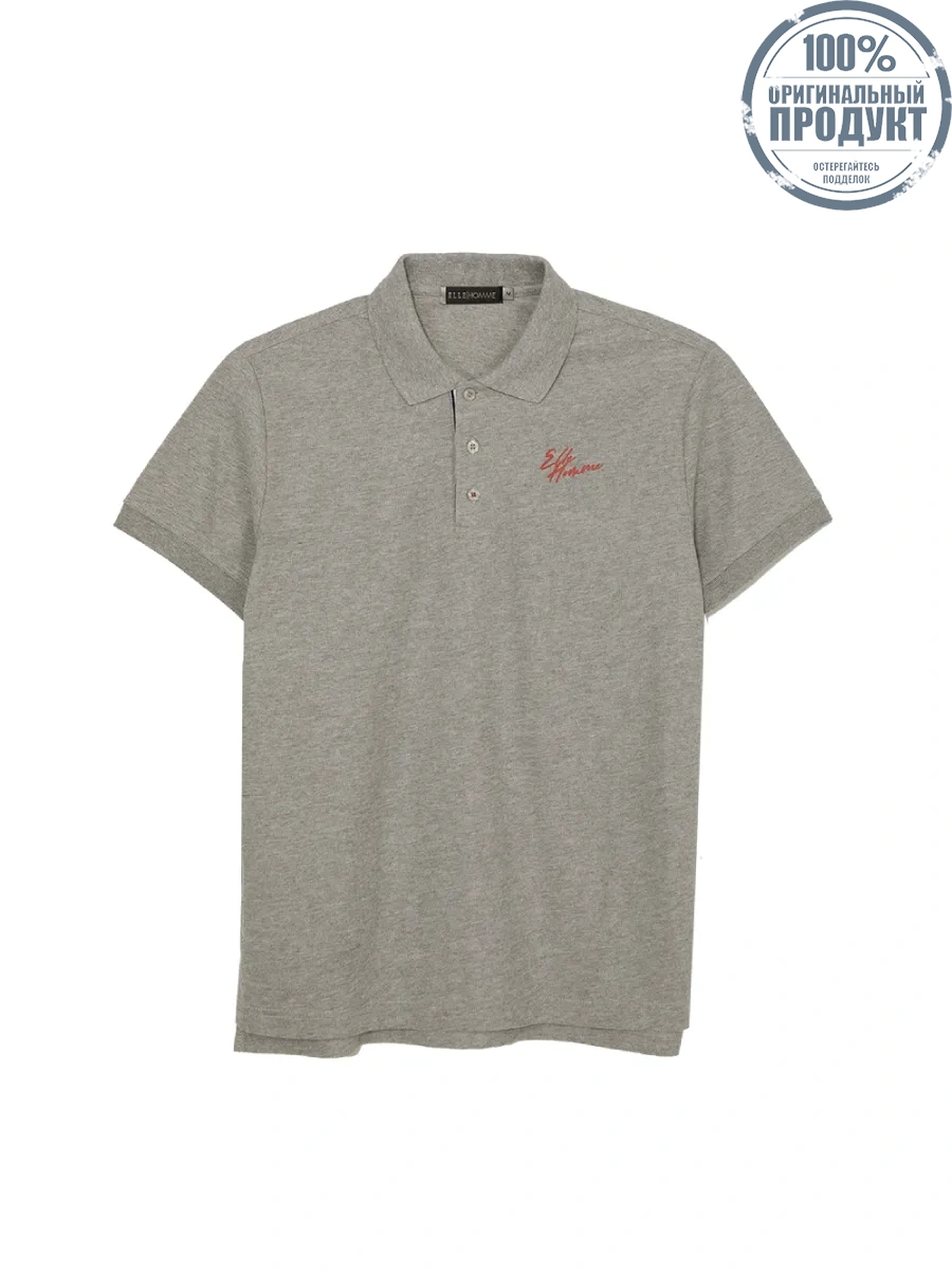 ELLE HOMME Men Polo shirt short sleeves Smart fit W8K911 - Grey ELLE HOMME Men Polo shirt short sleeves Smart fit W8K911 - Grey