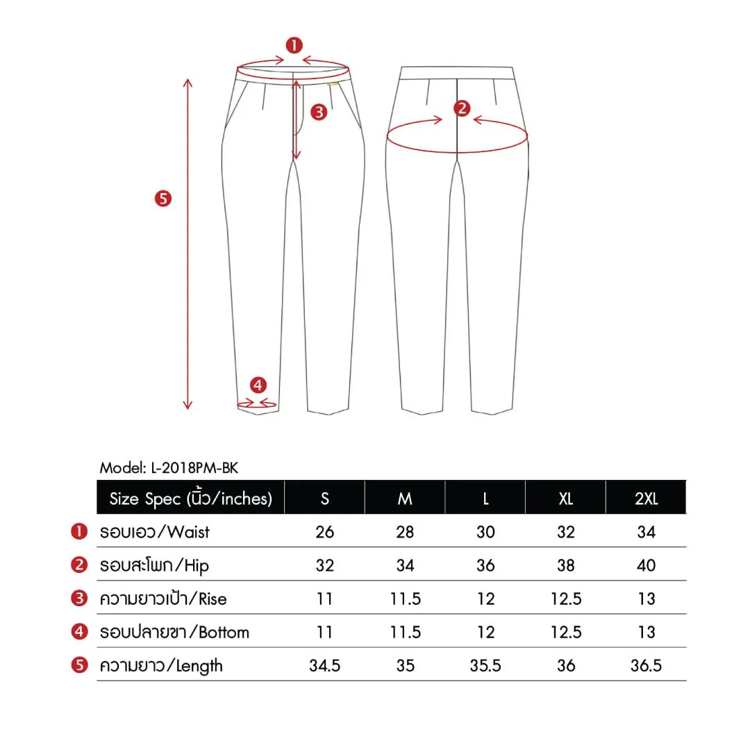 Lady Plus Black Checked Pants L-2018PM-BK Lady Plus Black Checked Pants L-2018PM-BK