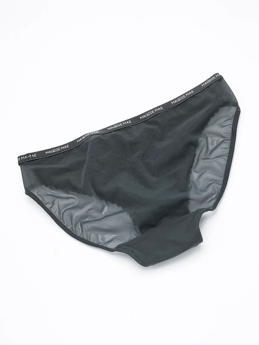 SABINA Maggie Mae Call Me Your Darling Bikini Panty - Dark Grey SABINA Maggie Mae Call Me Your Darling Bikini Panty - Dark Grey
