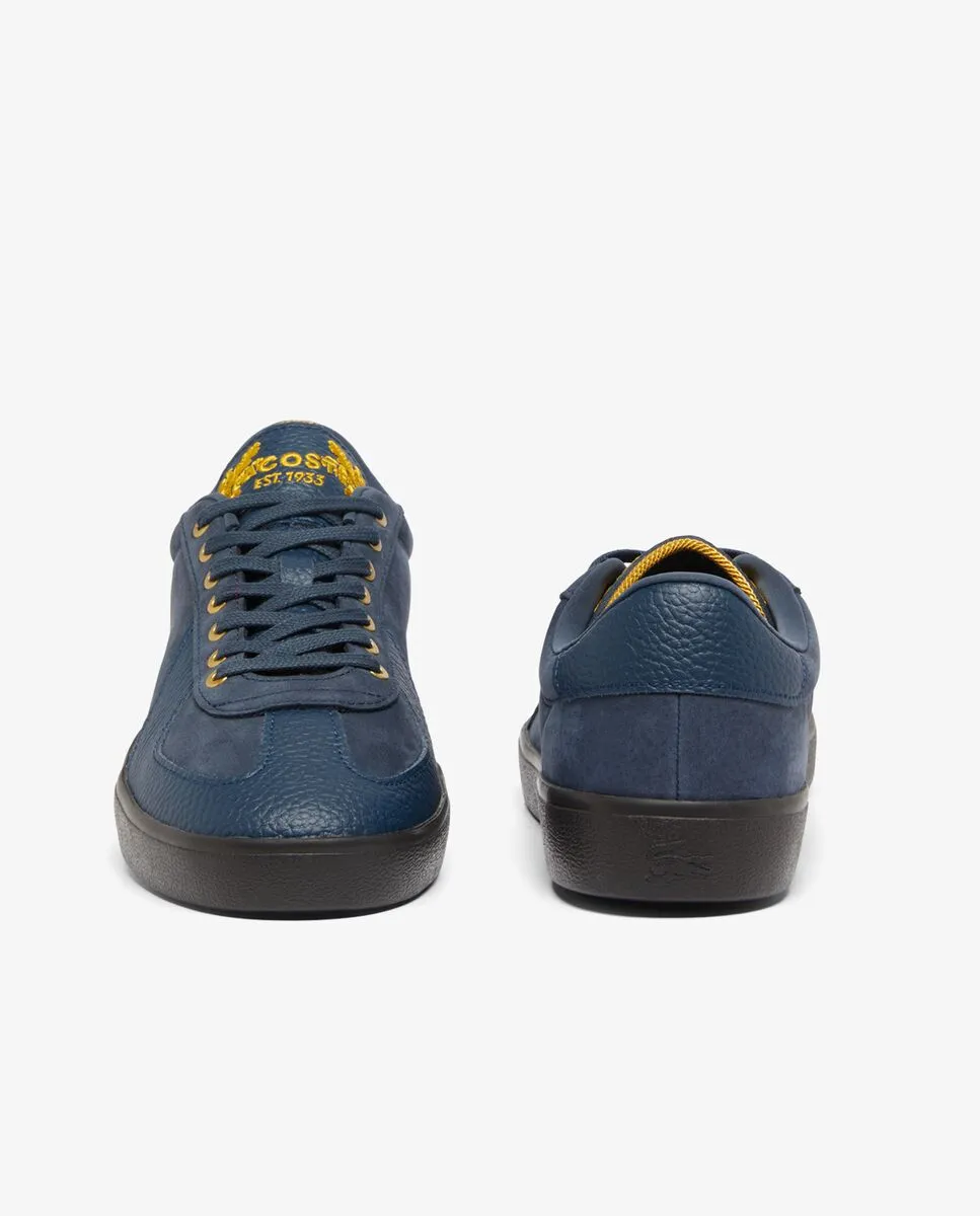 LACOSTE Men’s Baseshot Pro Leather Sneakers Blue LACOSTE Men’s Baseshot Pro Leather Sneakers Blue