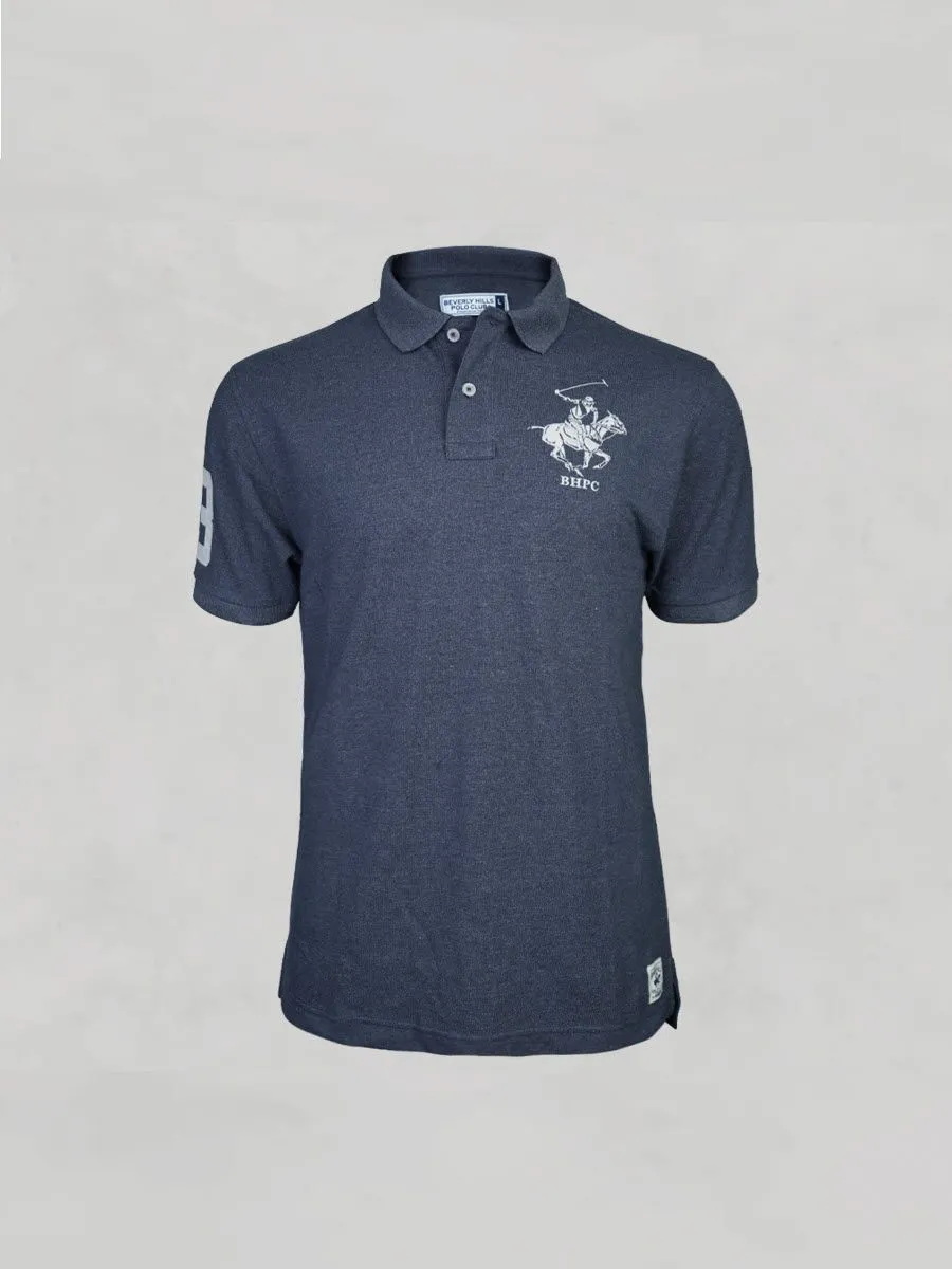 BEVERLY HILLS POLO CLUB Dark Blue Men Polo Shirts Model BN26Z03 BEVERLY HILLS POLO CLUB Dark Blue Men Polo Shirts Model BN26Z03
