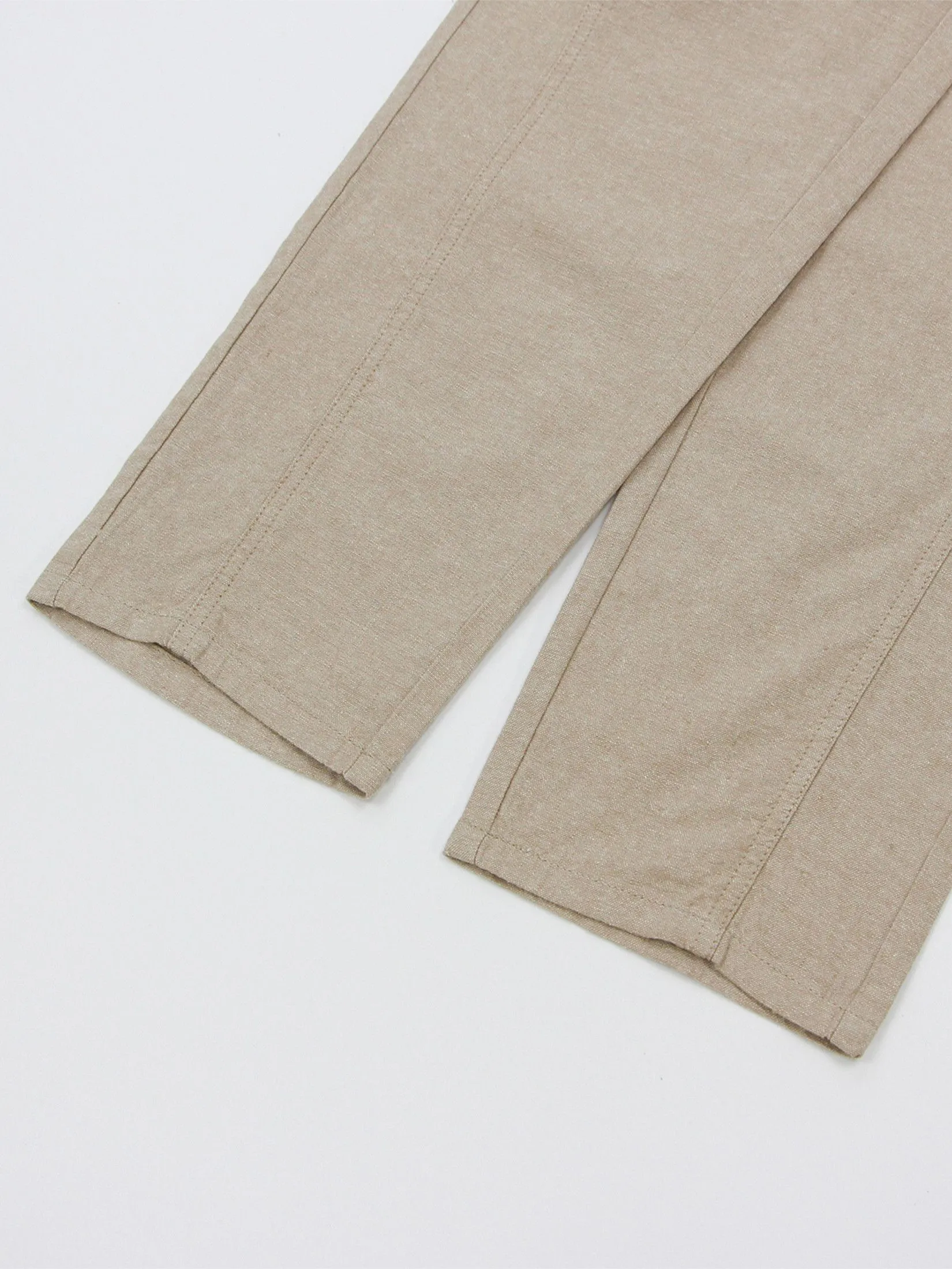 GIORDANO Women's Regular Taper Linen Pants Khaki GIORDANO Women's Regular Taper Linen Pants Khaki