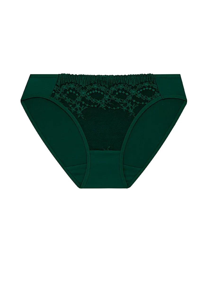 SABINA Panty Bikini Woman Modern V - Dark Green