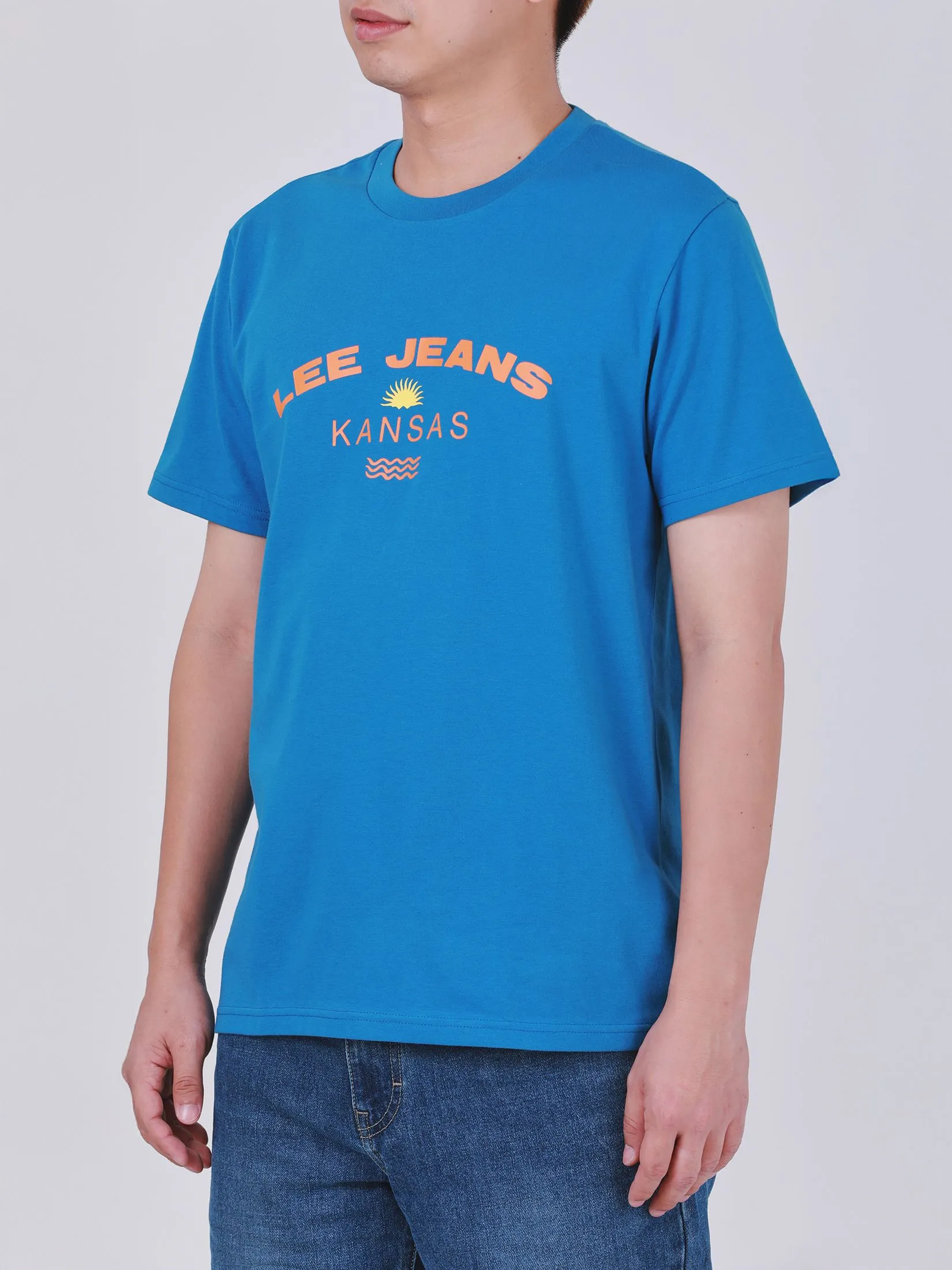 LEE Men's Tee Short Sleeve Regular Fit Blue LEE Men's Tee Short Sleeve Regular Fit Blue