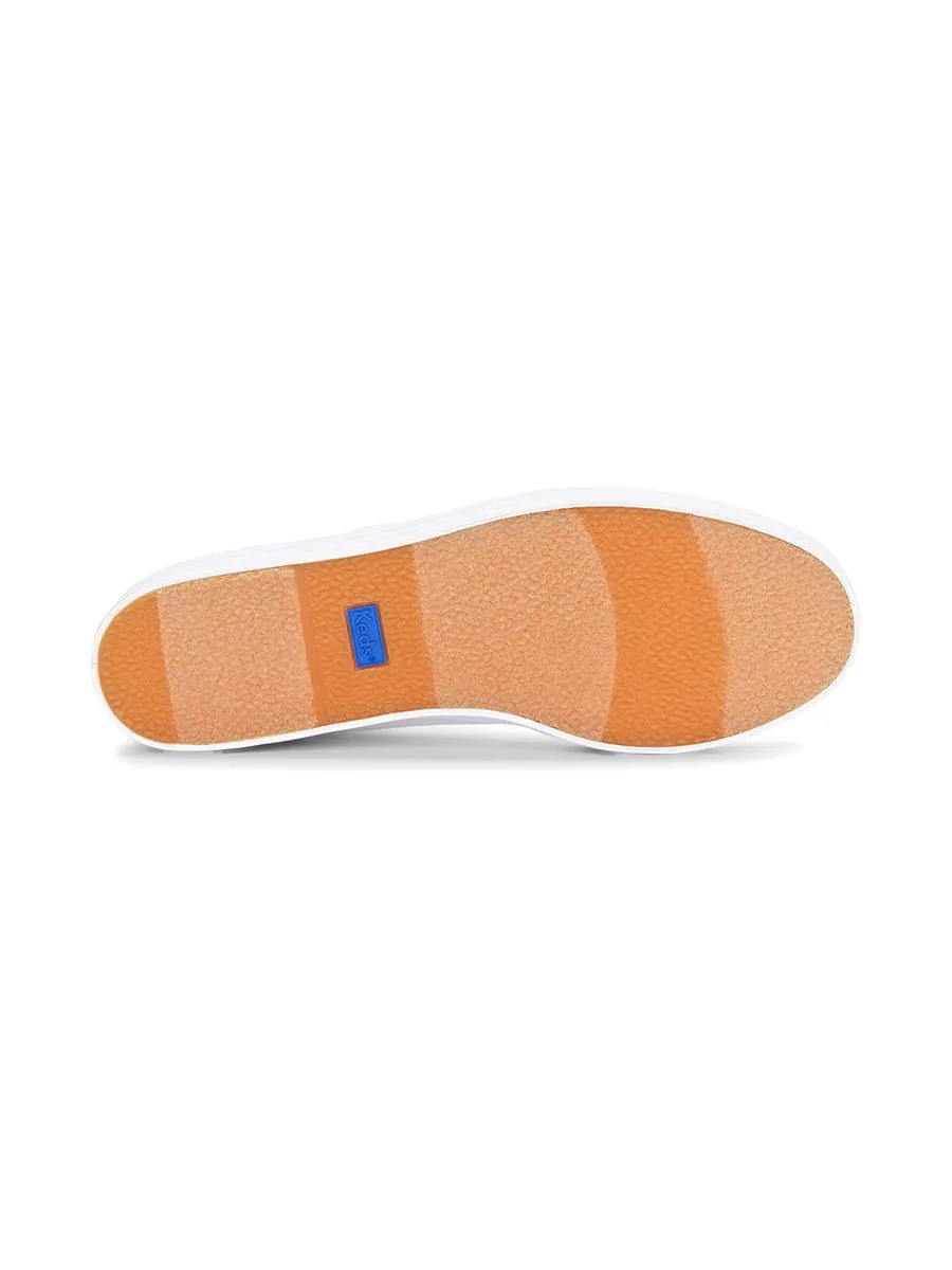 KEDS Women Triple Up Canvas Piping White/Gold KEDS Women Triple Up Canvas Piping White/Gold