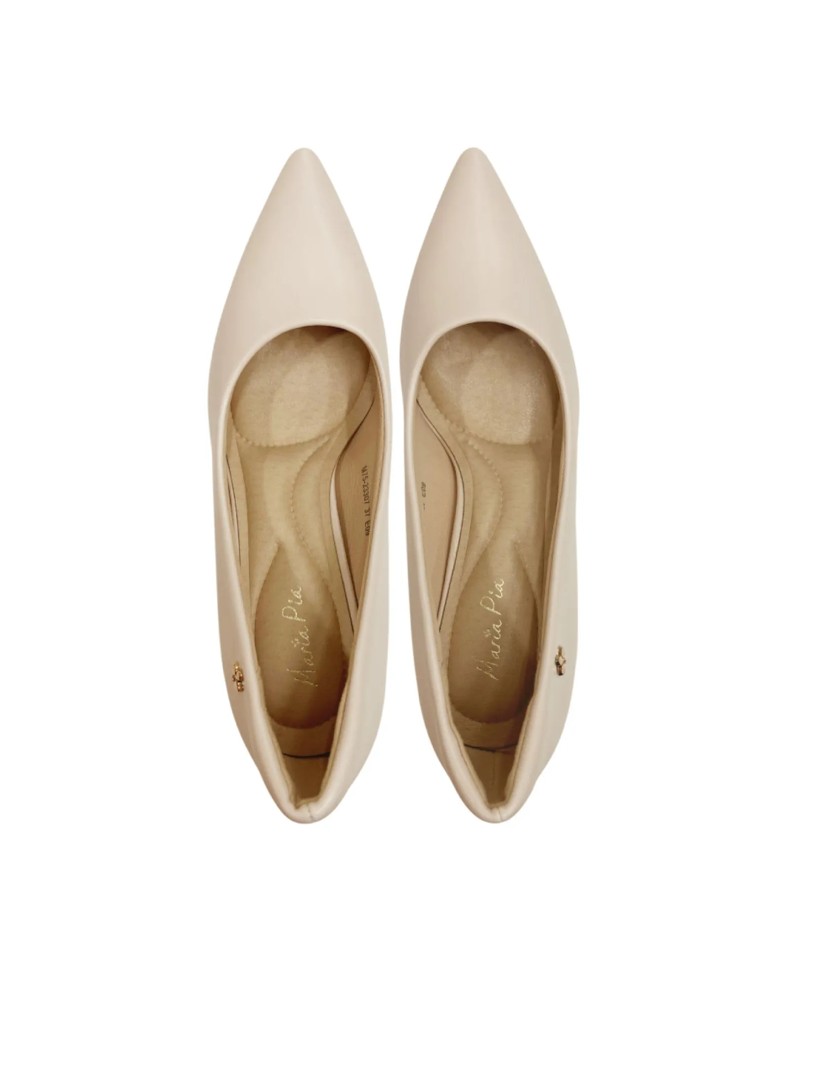 MARIA PIA Beige High-heeled shoes, model M75-23307 MARIA PIA Beige High-heeled shoes, model M75-23307