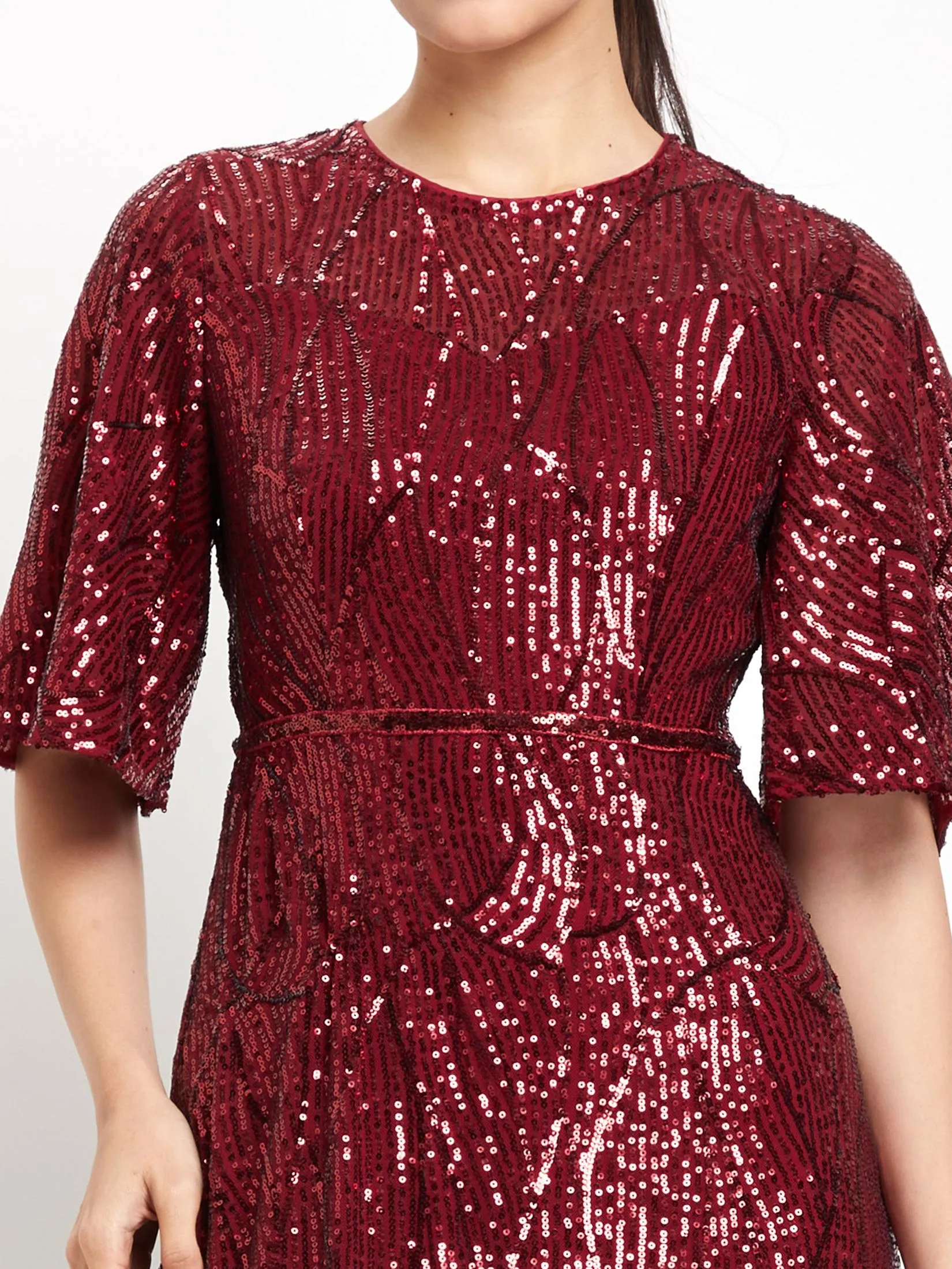 EXPRESSIONS EVENING Women Maxi Dress Short Sleeves Solid EXPRESSIONS EVENING Women Maxi Dress Short Sleeves Solid