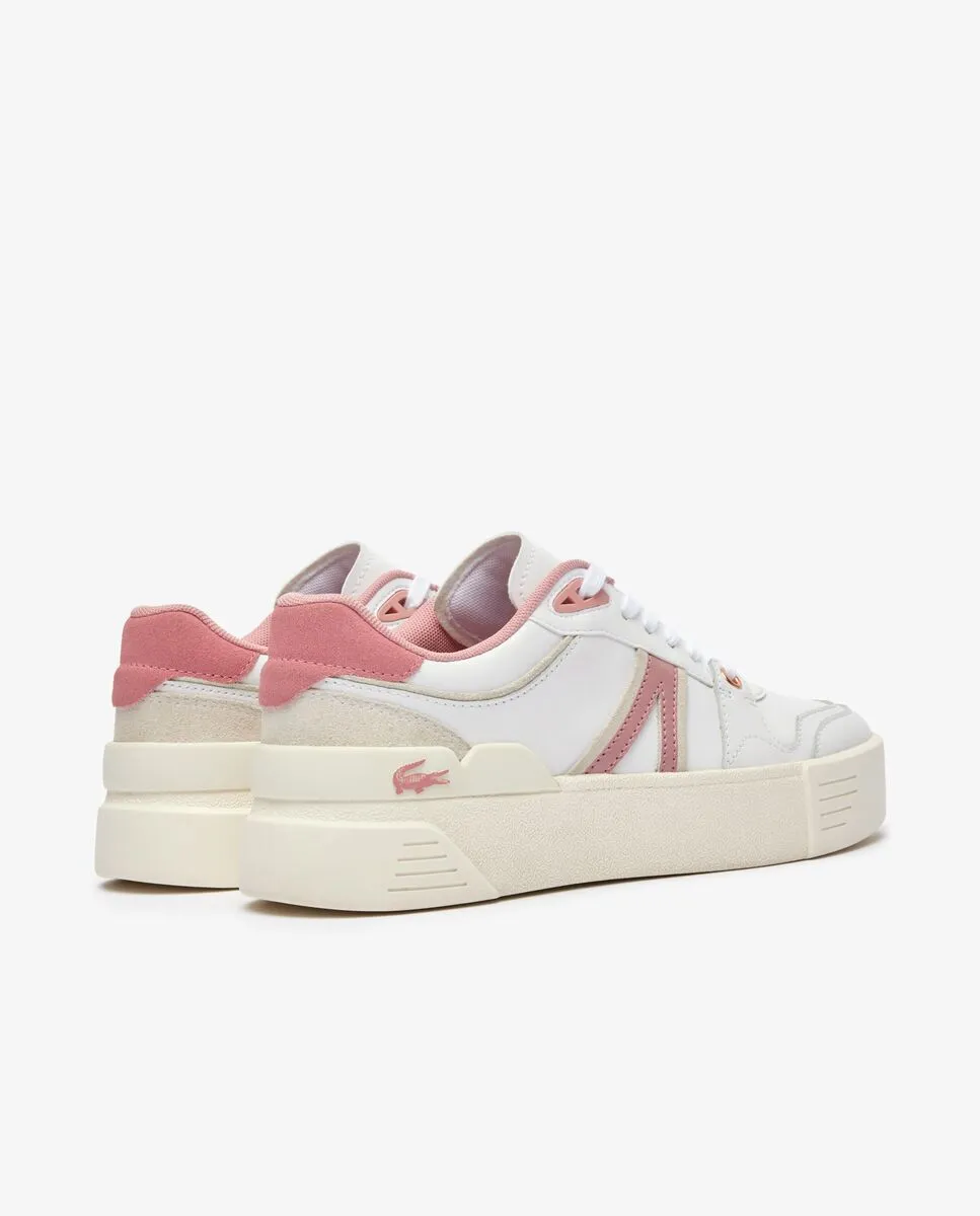 LACOSTE Women’s L002 Evo Leather Trainers White LACOSTE Women’s L002 Evo Leather Trainers White