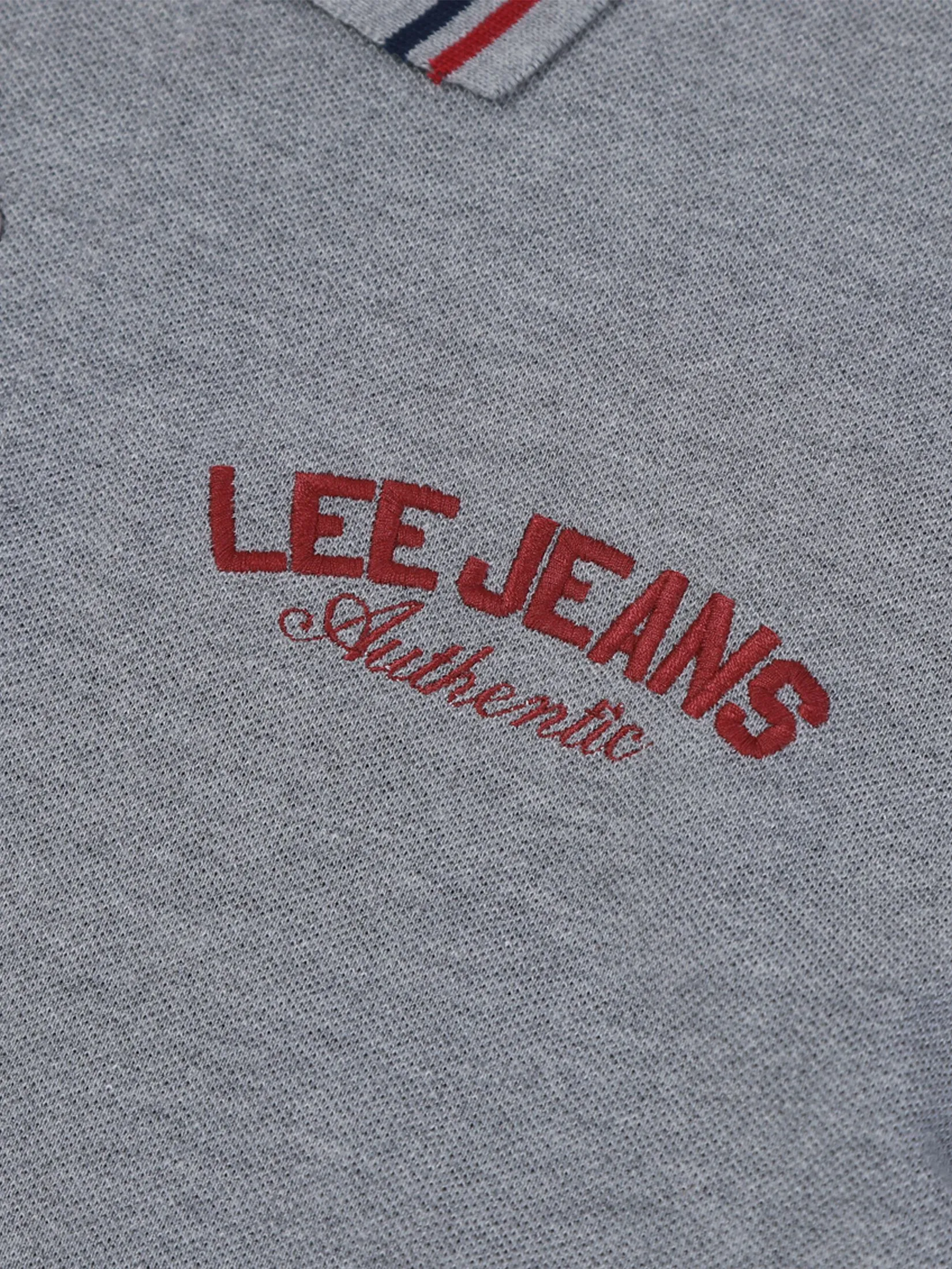 LEE Men's Polo Short Sleeve Regular Fit Grey LEE Men's Polo Short Sleeve Regular Fit Grey