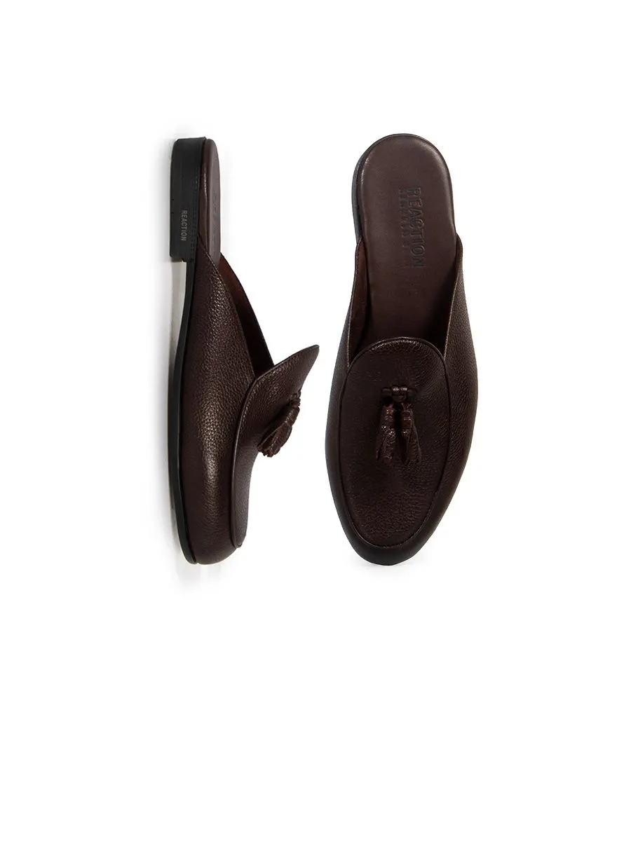 KENNETH COLE MEN CASUALS HAYDEN MULE / DARK BROWN KENNETH COLE MEN CASUALS HAYDEN MULE / DARK BROWN