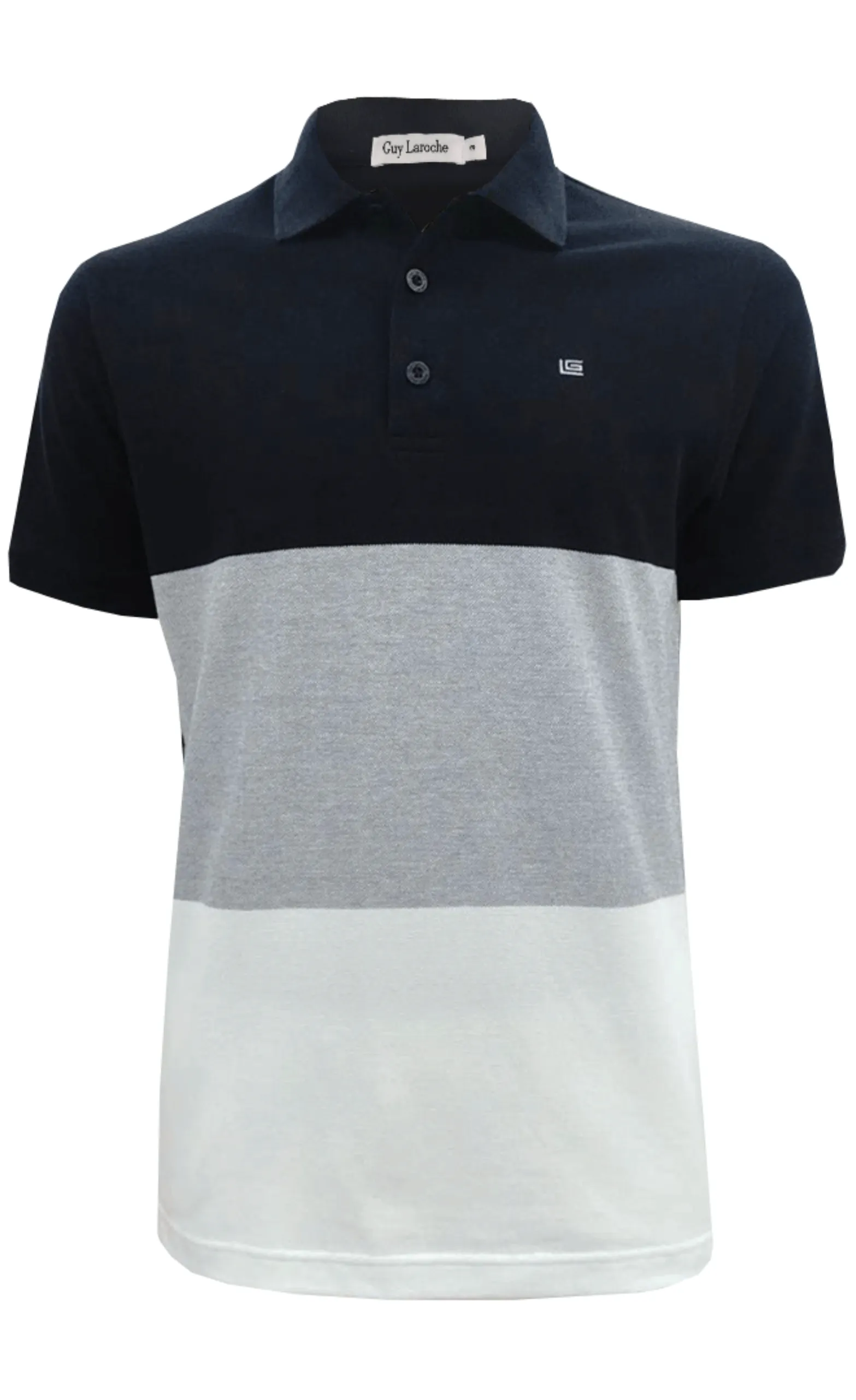 GUY LAROCHE MENWEAR Men's Polo Shirt BKL2305S5BL - Black GUY LAROCHE MENWEAR Men's Polo Shirt BKL2305S5BL - Black