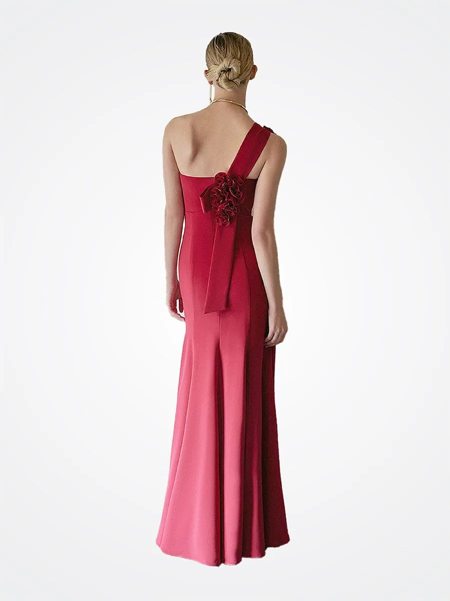 Goudinrqc Women Passionate Poeny Luxury Evening Dress Garnet Glamour Goudinrqc Women Passionate Poeny Luxury Evening Dress Garnet Glamour