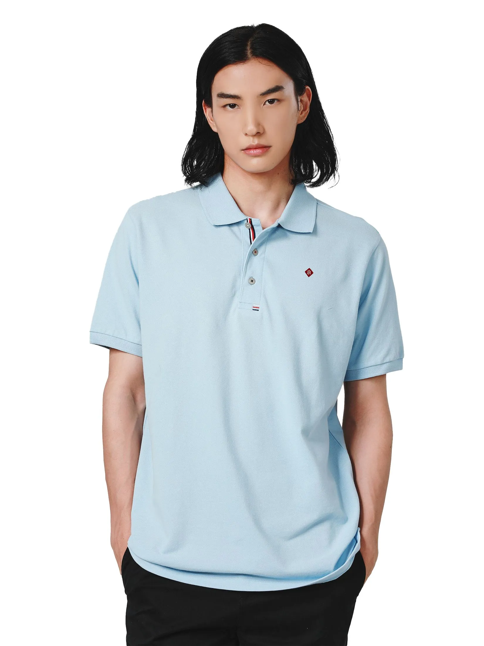 JOHN HENRY Men's Polo (Slim Fit) ESSENTIALS Blue JOHN HENRY Men's Polo (Slim Fit) ESSENTIALS Blue
