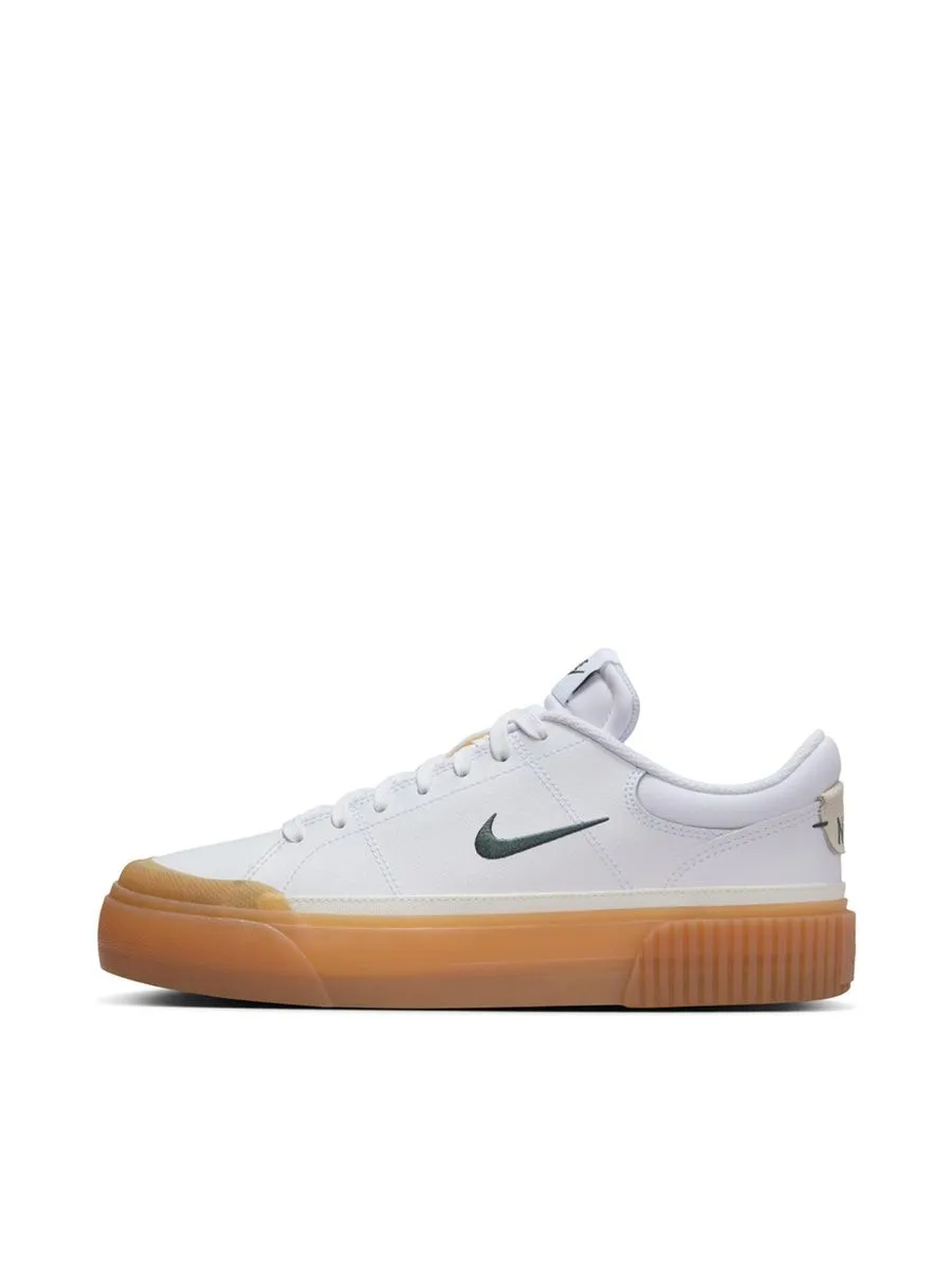 NIKE Women Sneakers Court Legacy Lift White/Vintage Green-Gum Yellow-Sail NIKE Women Sneakers Court Legacy Lift White/Vintage Green-Gum Yellow-Sail