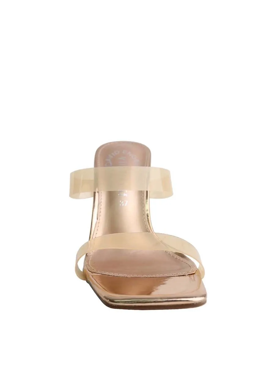 VILLAINS SF FRANCOISE Women's Heeled Sandals ROSE GOLD PATENT VILLAINS SF FRANCOISE Women's Heeled Sandals ROSE GOLD PATENT