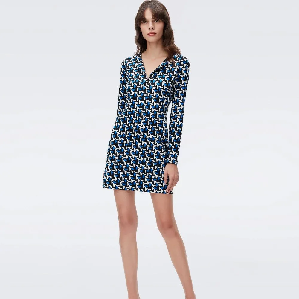 DIANE VON FURSTENBERG DVF REINA DRESS SHIFTED WINGS IVORY DIANE VON FURSTENBERG DVF REINA DRESS SHIFTED WINGS IVORY
