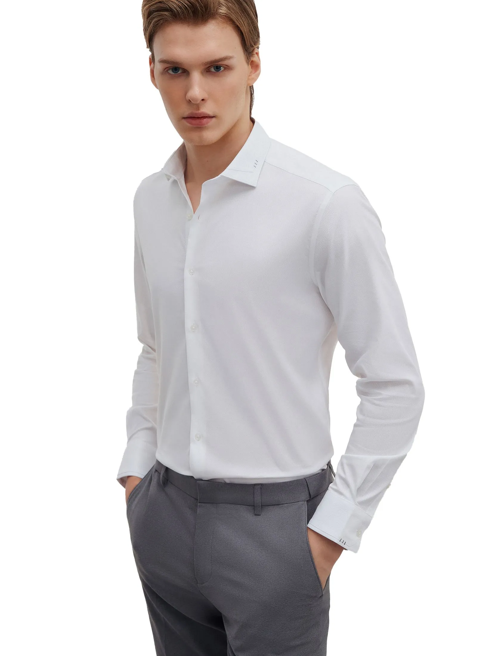 G2000 Men Clothing Non -Iron Smart Fit Shirt  Smart Fit - White G2000 Men Clothing Non -Iron Smart Fit Shirt  Smart Fit - White