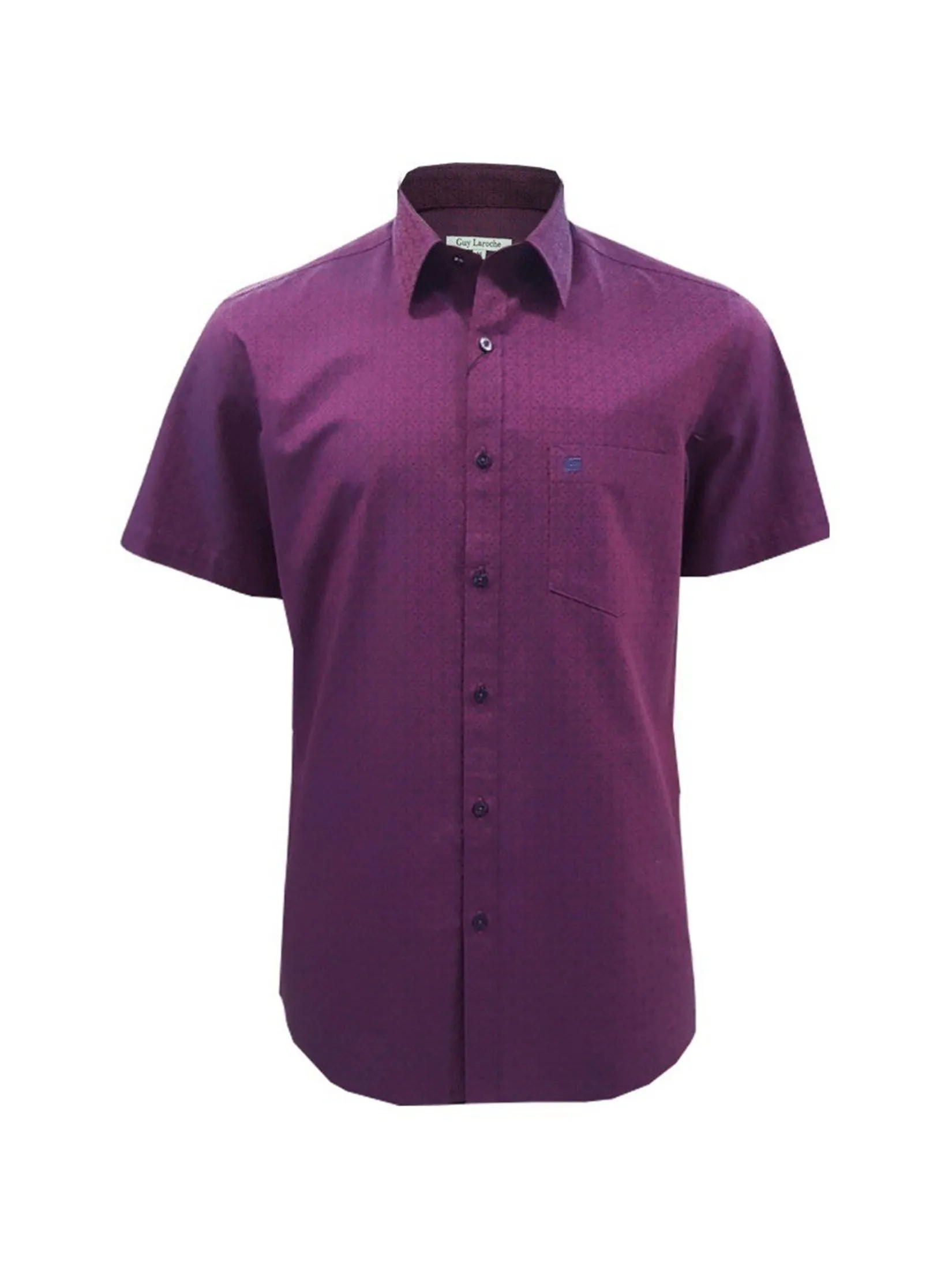 GUY LAROCHE MENWEAR Men's Shirt Short sleeves BAC9201S4RE - RED GUY LAROCHE MENWEAR Men's Shirt Short sleeves BAC9201S4RE - RED