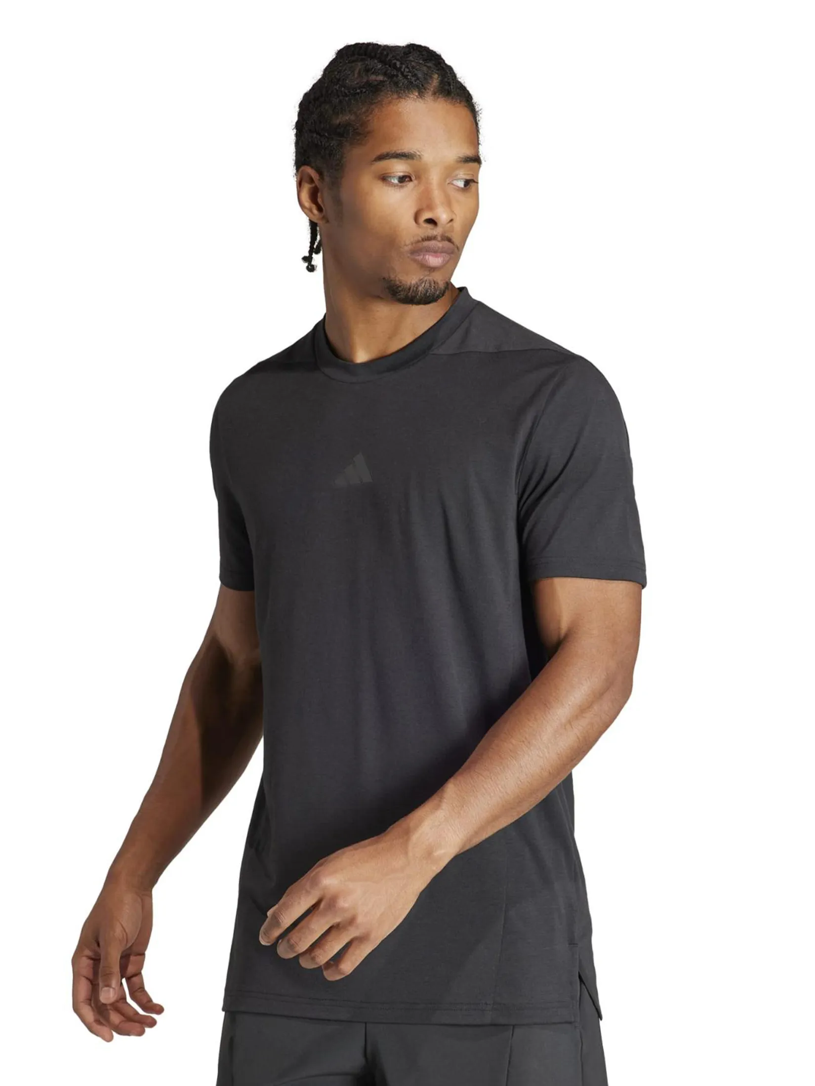 ADIDAS Men T-Shirt Designed For Training Workout Black ADIDAS Men T-Shirt Designed For Training Workout Black