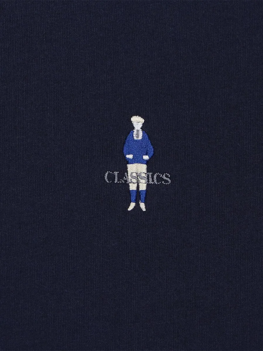 GIORDANO Men's Slim Fit Embroidery Tee (Classic Man) Signature Navy GIORDANO Men's Slim Fit Embroidery Tee (Classic Man) Signature Navy