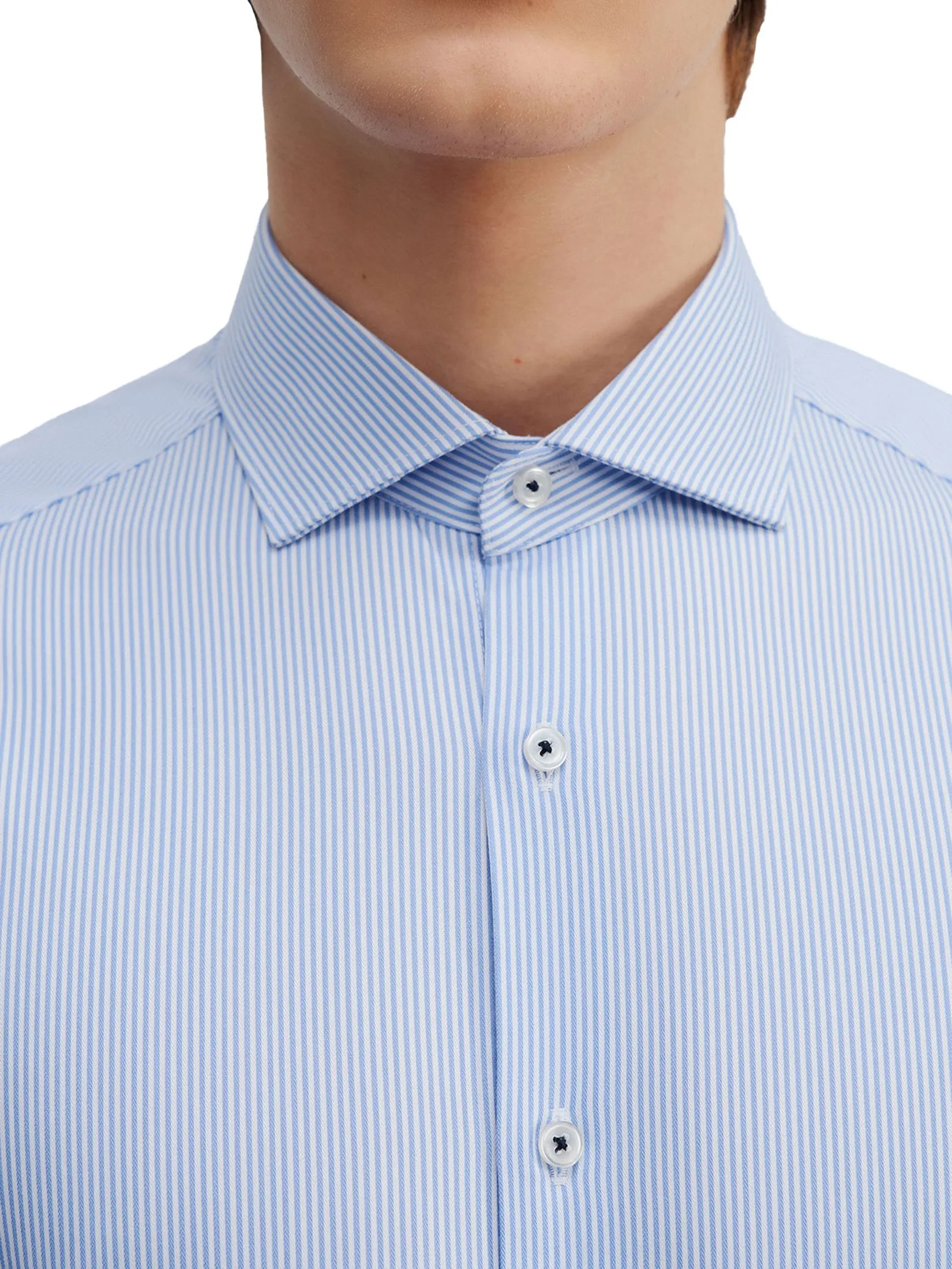 G2000 Men Clothing Non -Iron Stripe Shirt  Smart Fit - Blue G2000 Men Clothing Non -Iron Stripe Shirt  Smart Fit - Blue