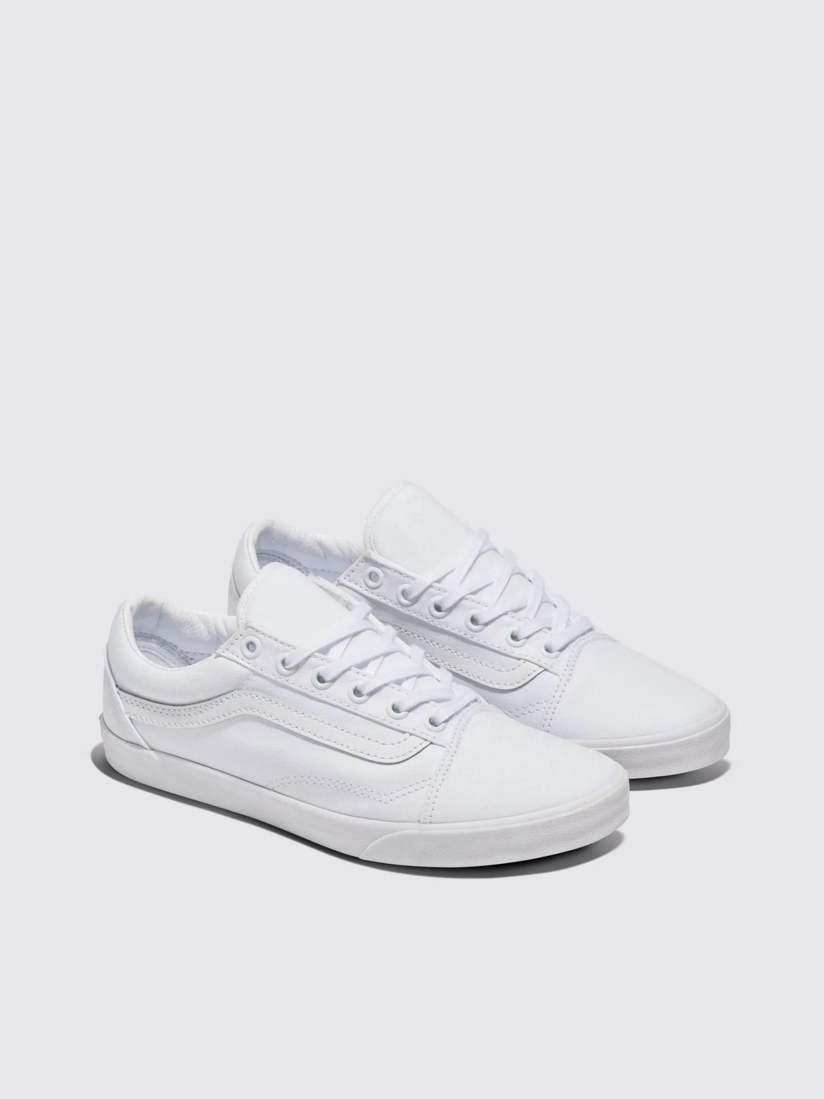 VANS Unisex Sneakers Old Skool Lowpro - White White VANS Unisex Sneakers Old Skool Lowpro - White White