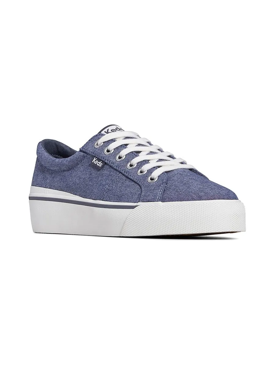KEDS Women Jump Kick Duo Chambray Blue KEDS Women Jump Kick Duo Chambray Blue