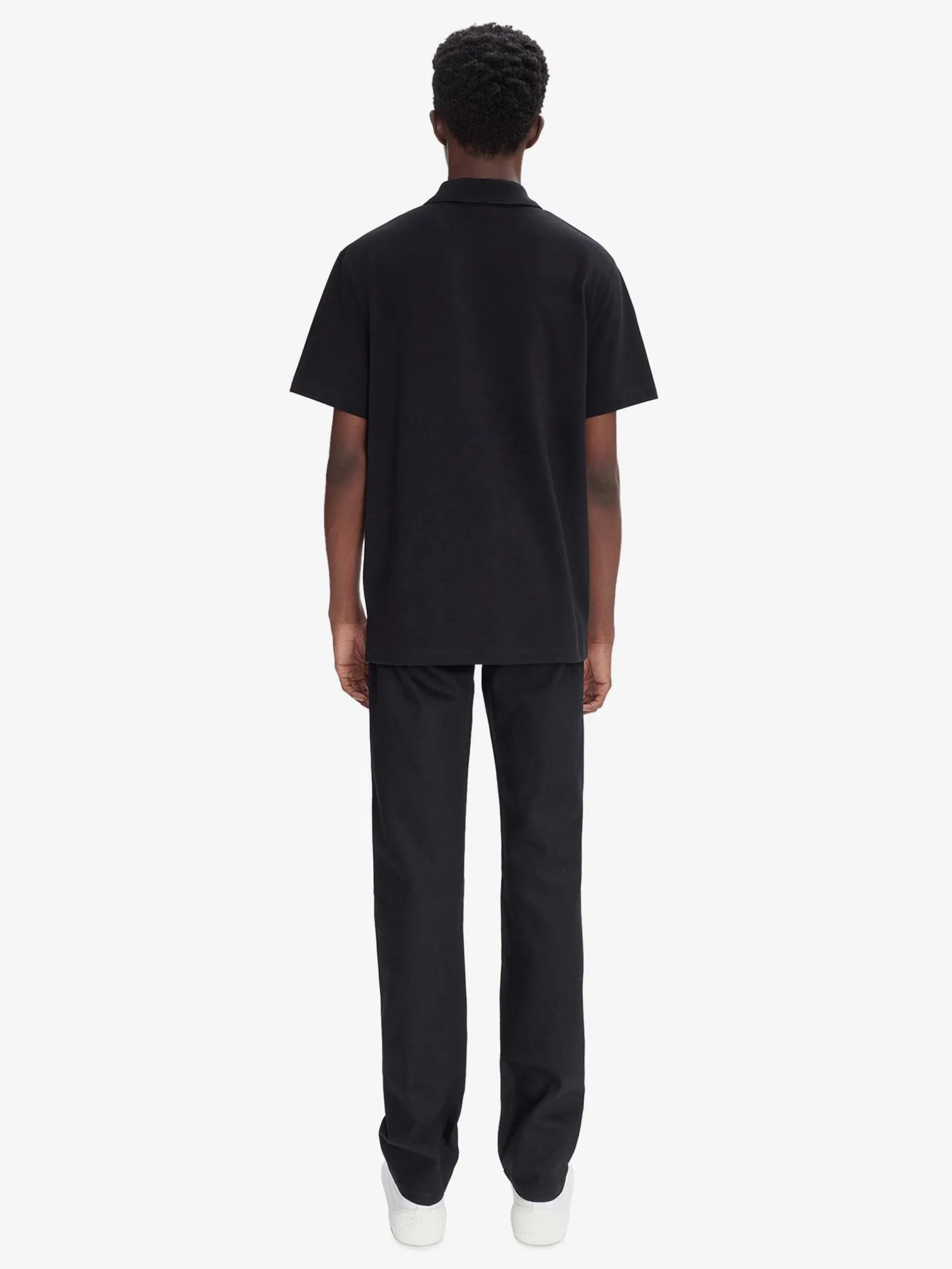 A.P.C. Men Polo Shirt Standard Gots Lzz Noir A.P.C. Men Polo Shirt Standard Gots Lzz Noir