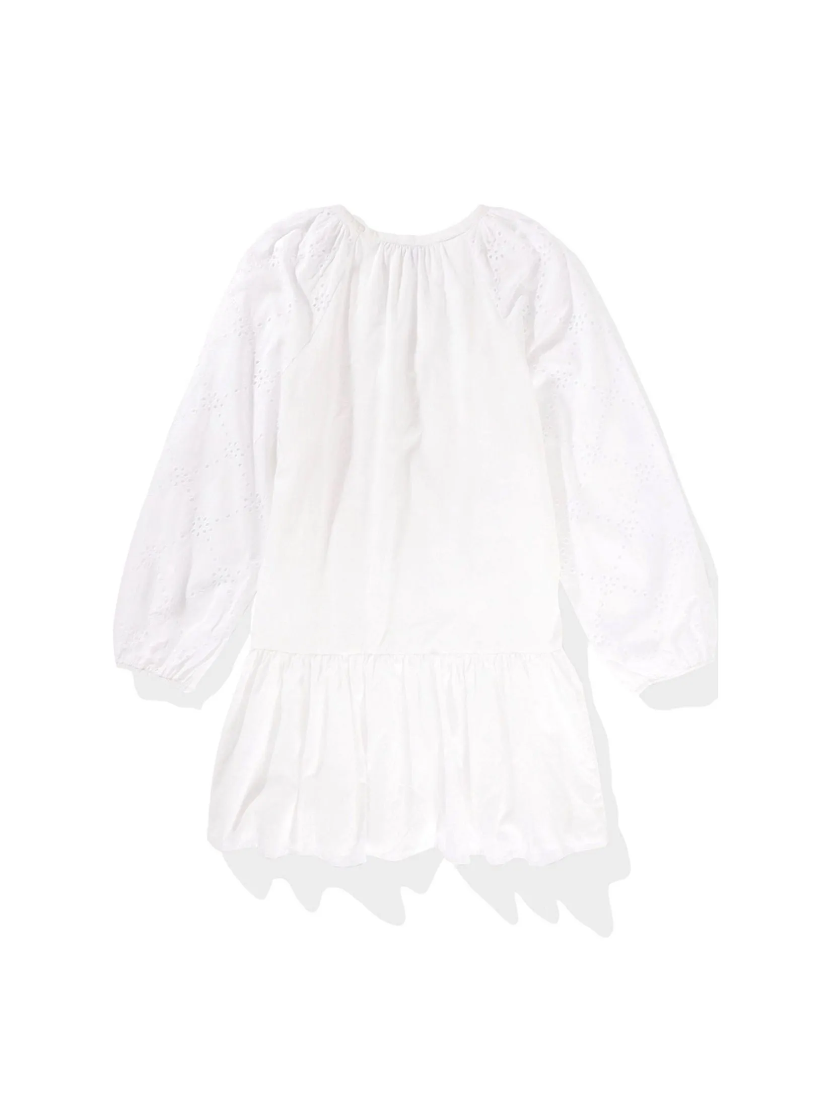 American Eagle WOMEN 7841 DROP WAIST SHIRT MINI 100 WHITE American Eagle WOMEN 7841 DROP WAIST SHIRT MINI 100 WHITE