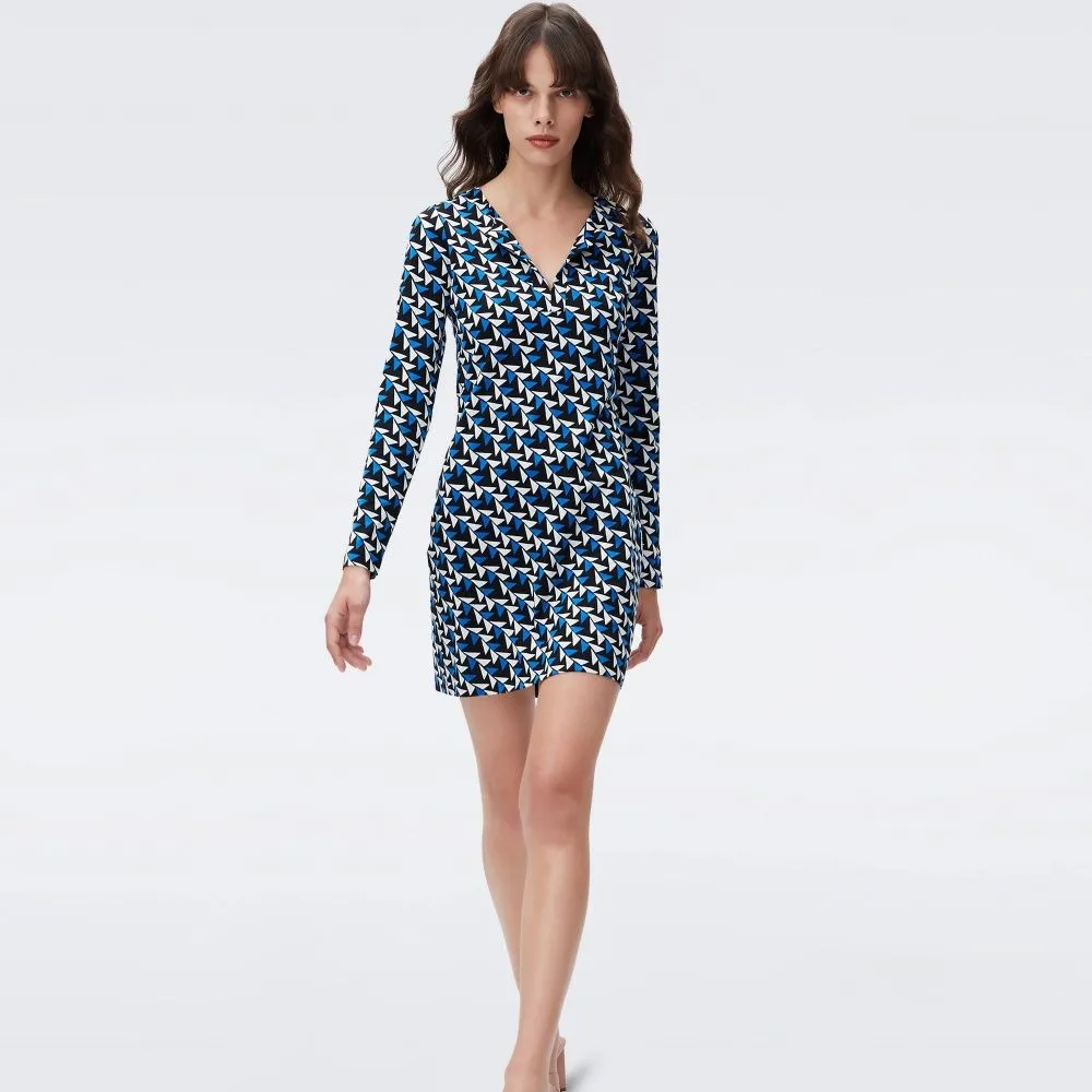 DIANE VON FURSTENBERG DVF REINA DRESS SHIFTED WINGS IVORY DIANE VON FURSTENBERG DVF REINA DRESS SHIFTED WINGS IVORY
