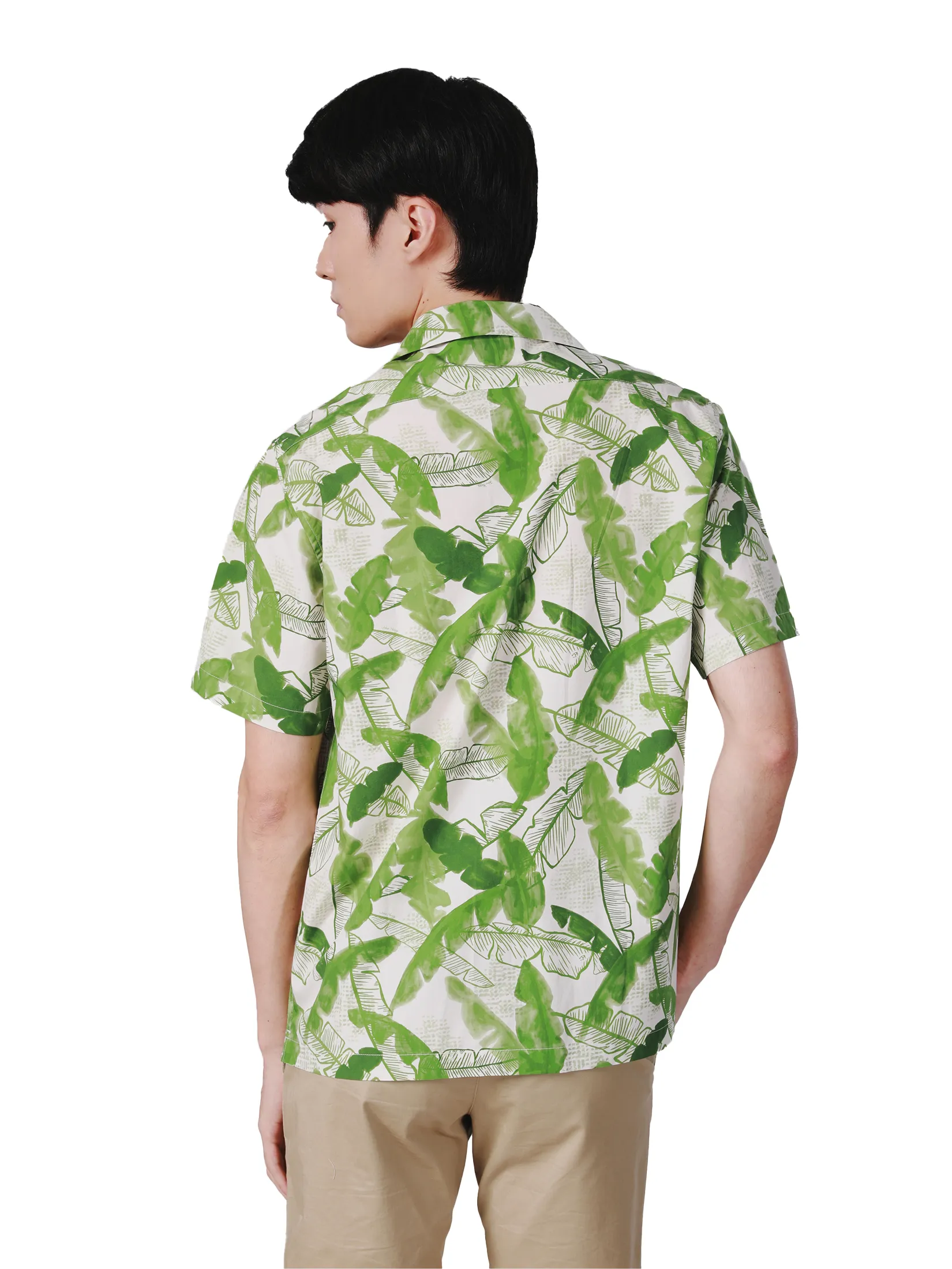 JOHN HENRY Men s Short Sleeves Hawaii Shirts (Relaxed Fit) SONGKRAN FESTIVAL Green JOHN HENRY Men s Short Sleeves Hawaii Shirts (Relaxed Fit) SONGKRAN FESTIVAL Green