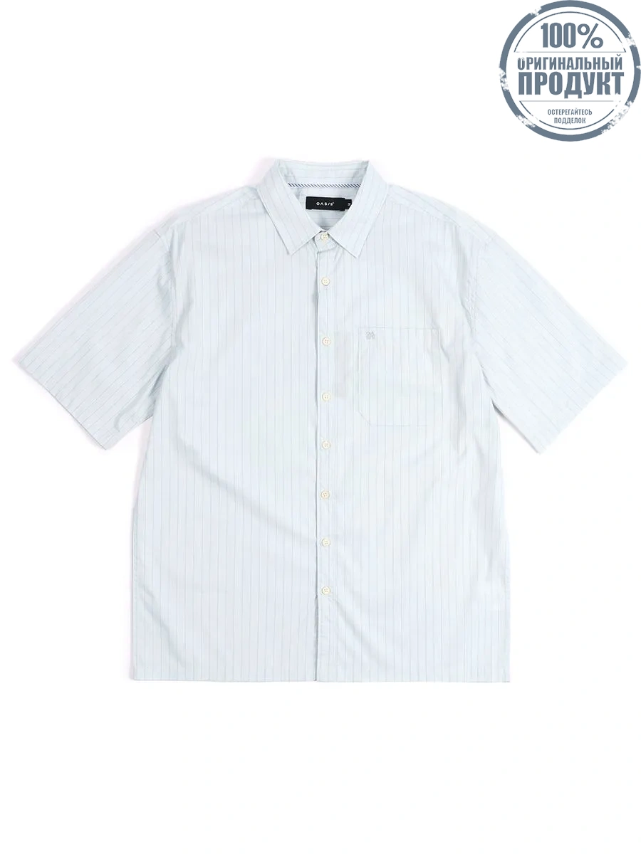 OASIS Men's Short sleeve Shirt Light blue OASIS Men's Short sleeve Shirt Light blue
