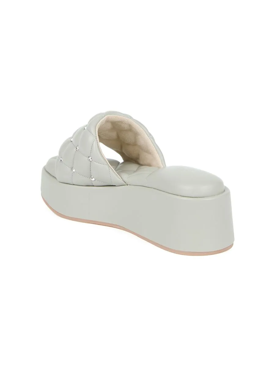 SHU WOMEN  PALETTE SOFT 2" LUCKY DIAMONDS WEDGES - GREY SHU WOMEN  PALETTE SOFT 2" LUCKY DIAMONDS WEDGES - GREY