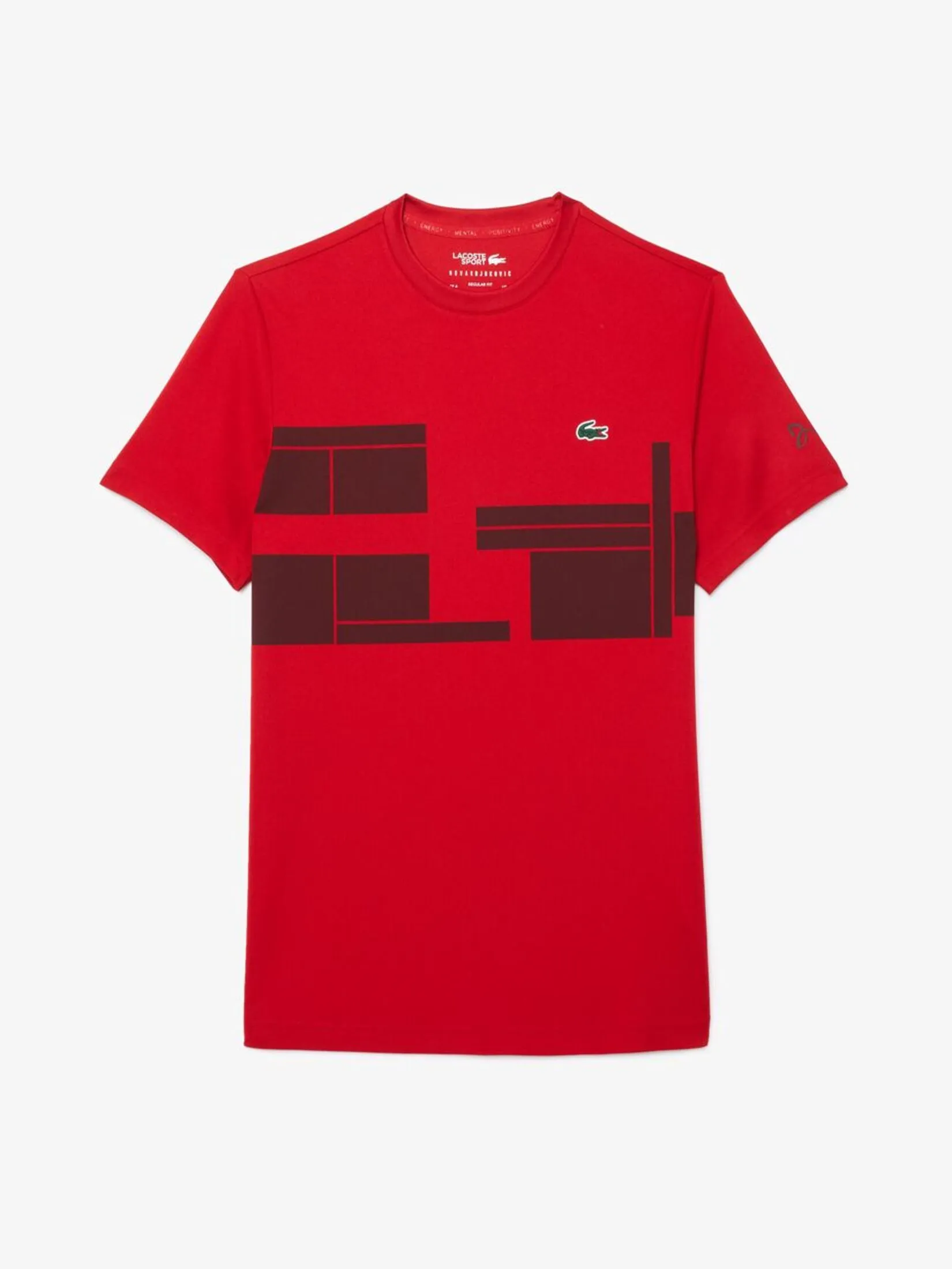 LACOSTE Lacoste Tennis x Novak Djokovic T-shirt Red LACOSTE Lacoste Tennis x Novak Djokovic T-shirt Red
