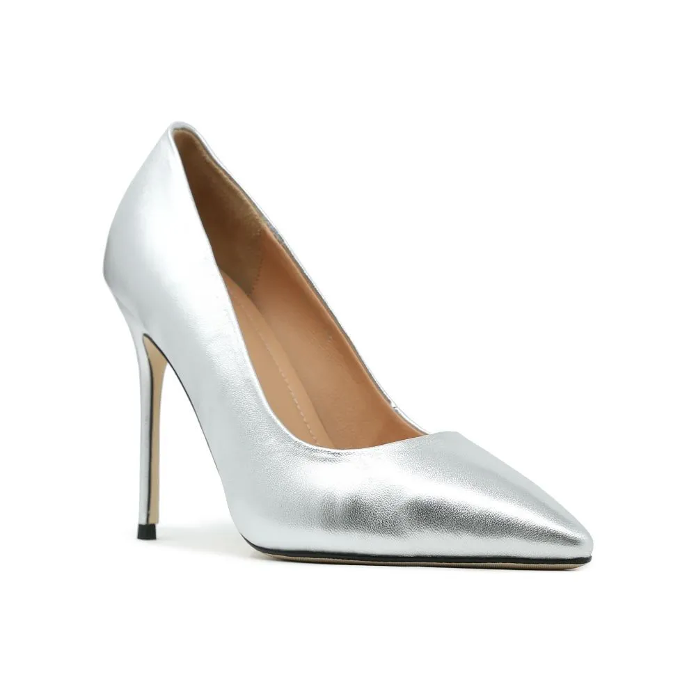 SHU CELEB HEELS 4" IN MILAN SWSC0801-SV41-SILVER SHU CELEB HEELS 4" IN MILAN SWSC0801-SV41-SILVER