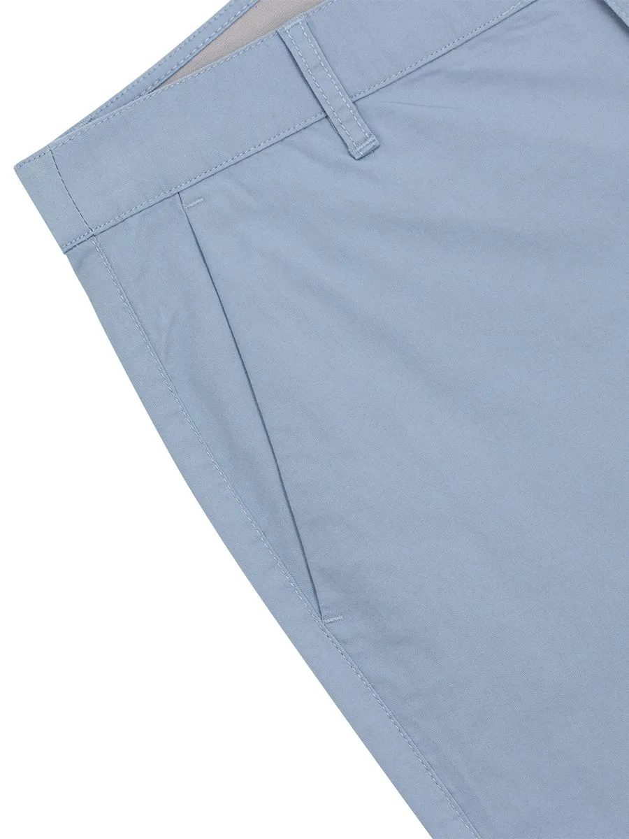 GIORDANO Men's Mid-Rise Regular Tapered Elastic Waist Lightweight Plans Dusty Blue GIORDANO Men's Mid-Rise Regular Tapered Elastic Waist Lightweight Plans Dusty Blue